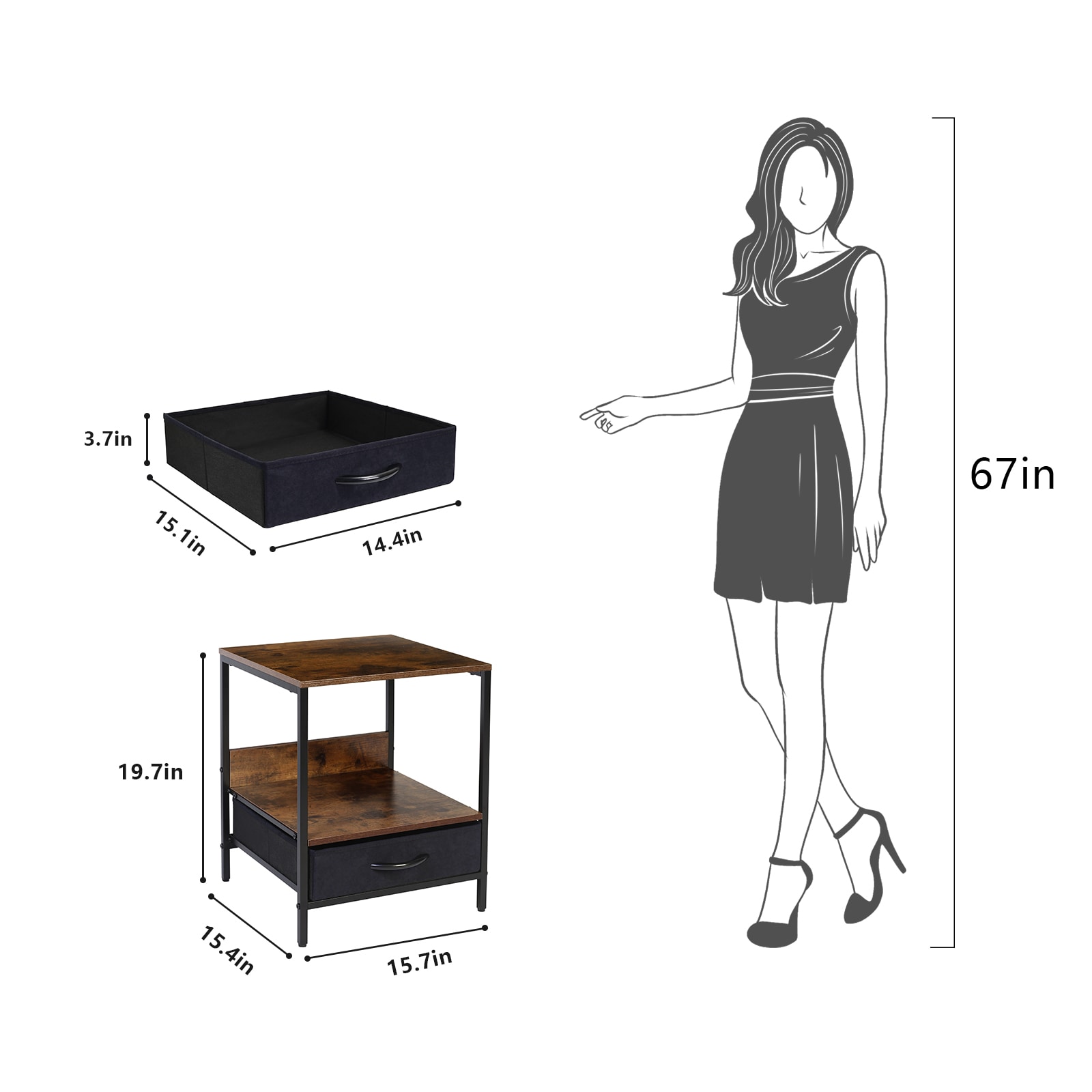 LTMATE LSLH-5L806 nightstands - View #4