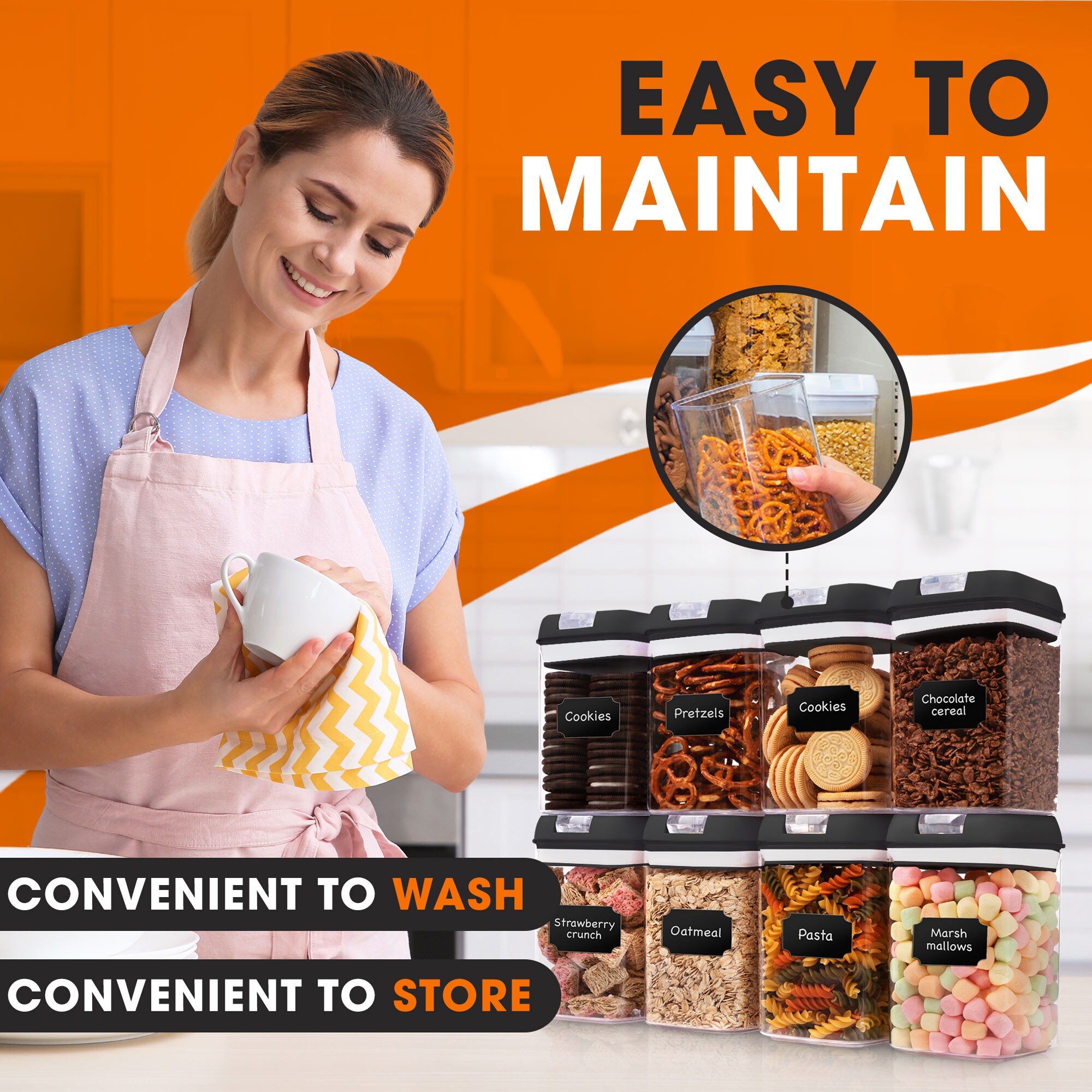 Cheer Collection CC-8PCFSTC-08L-BLK Food-Storage-Containers - View #5