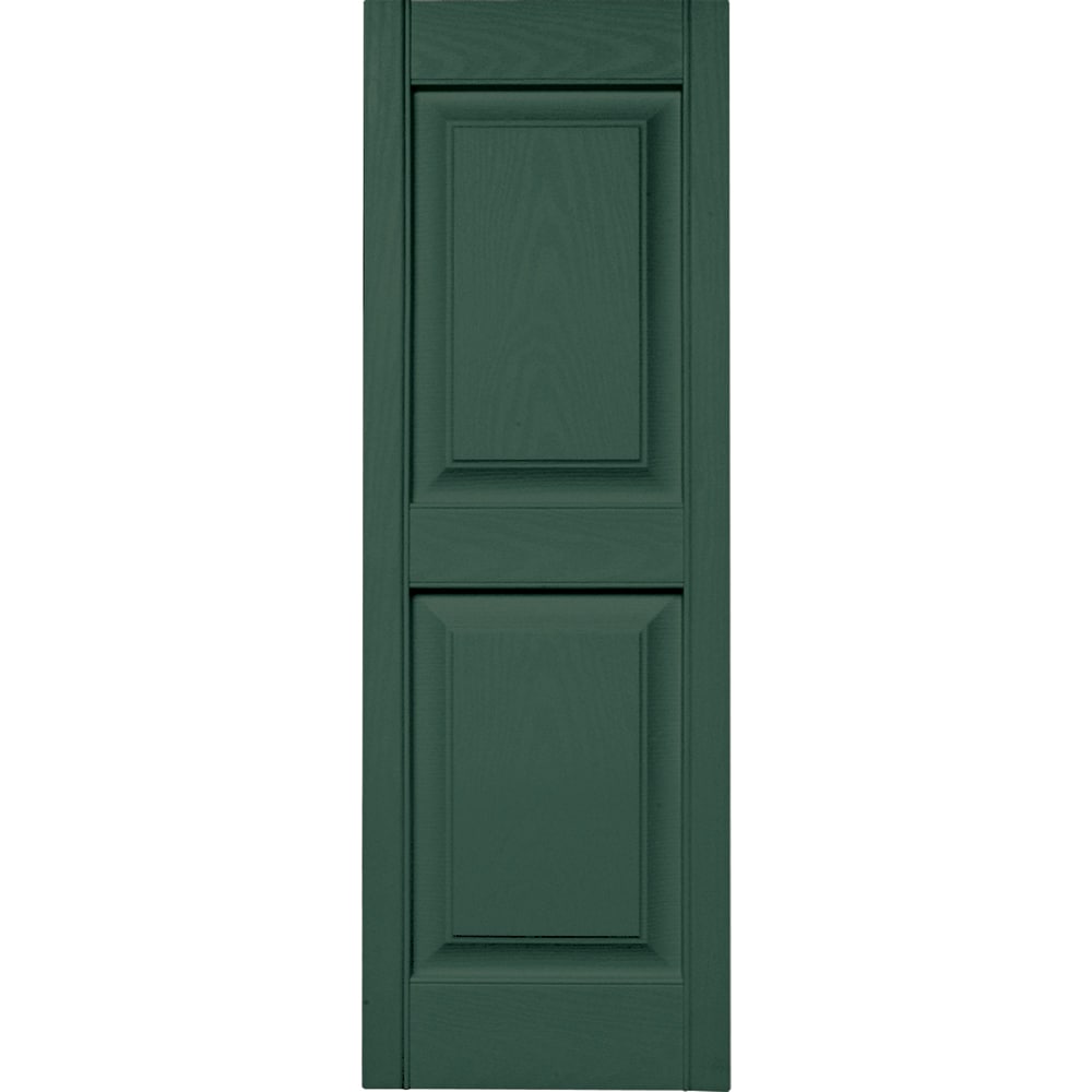 Vantage V4711443028 14.875-in W x 43.25-in H Forest Green Raised panel Exterior Shutters ( 1 -Pack )