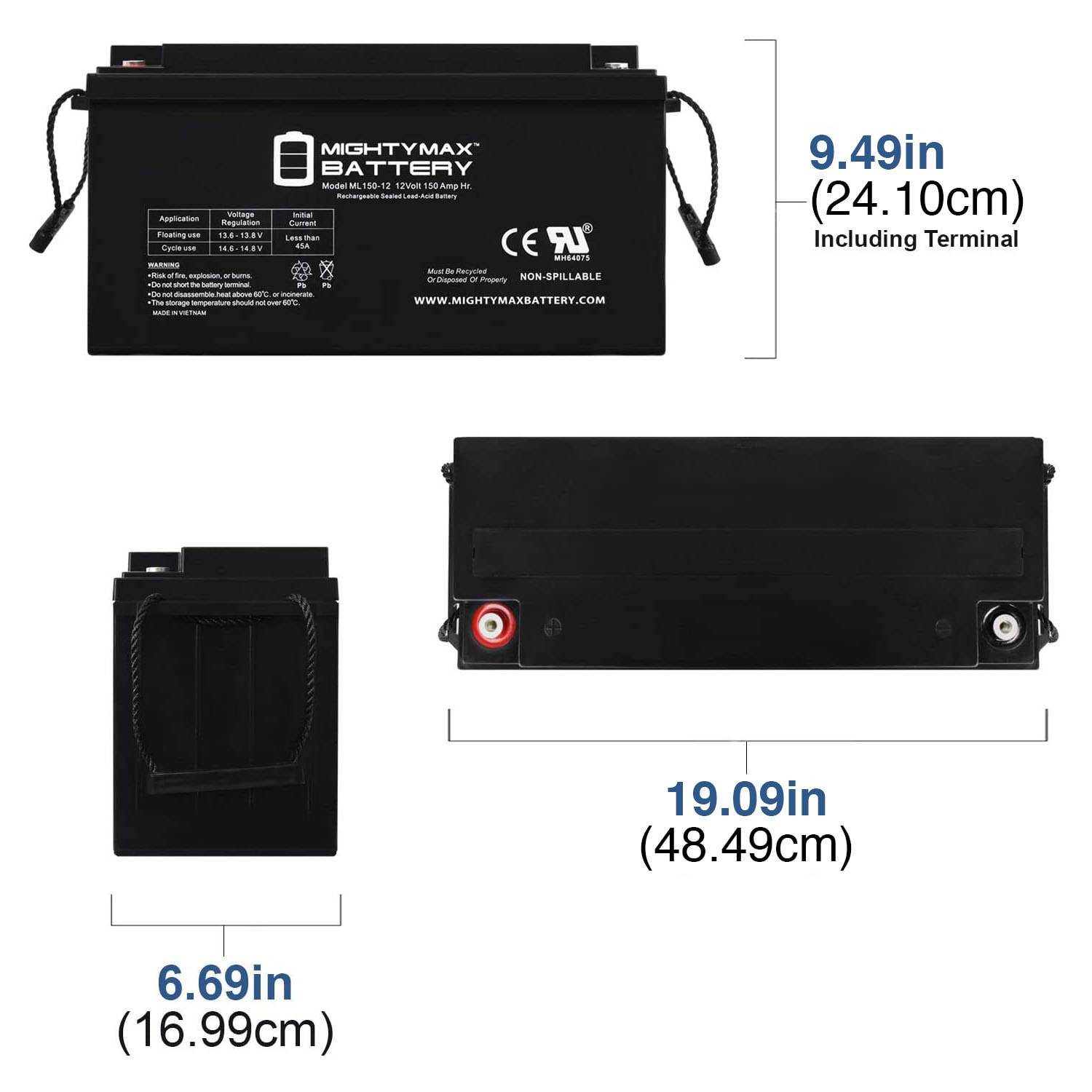 Mighty Max Battery MAX3961781 Device-Replacement-Batteries - View #3
