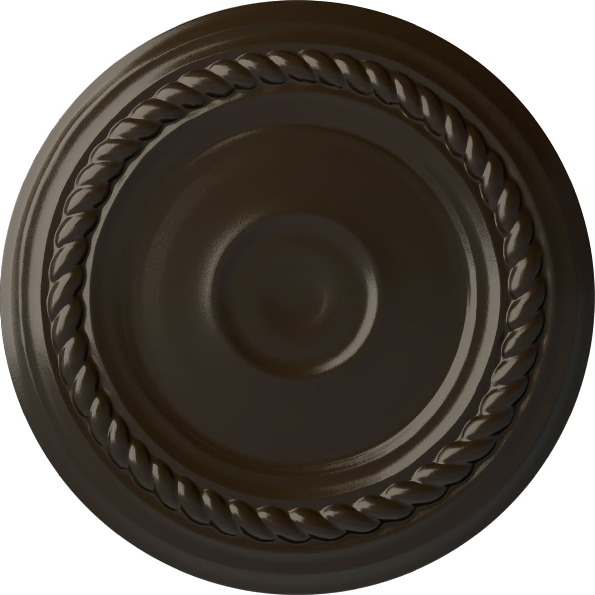 Ekena Millwork CM07ALSHF Small Alexandria 7.875-in W x 7.875-in L Painted Stone Hearth Polyurethane Whole Ceiling Medallion