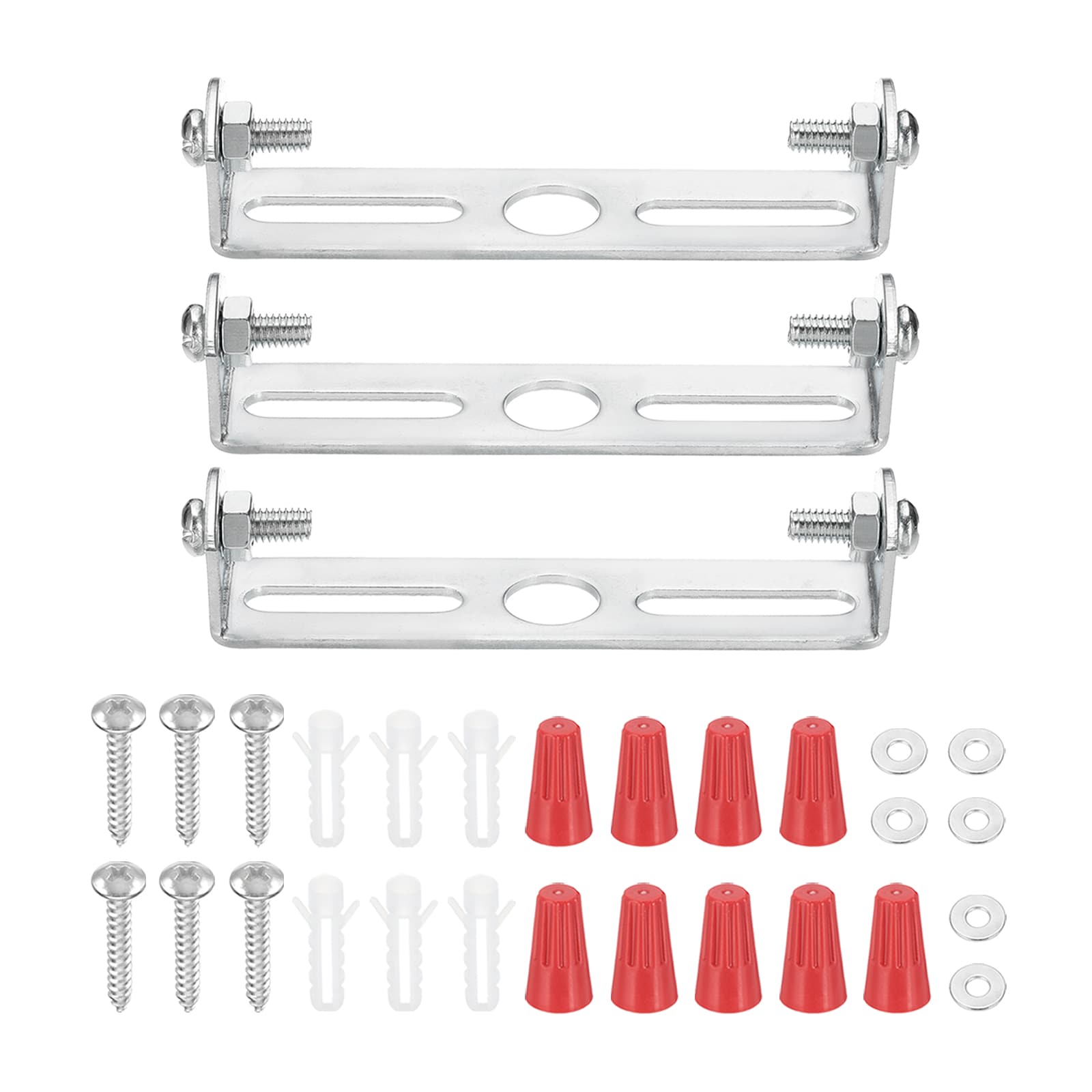 PATIKIL - 75mm (3inch) Universal Light Fixture Mounting Bracket Kit 3 Set Light Crossbar Ceiling ...