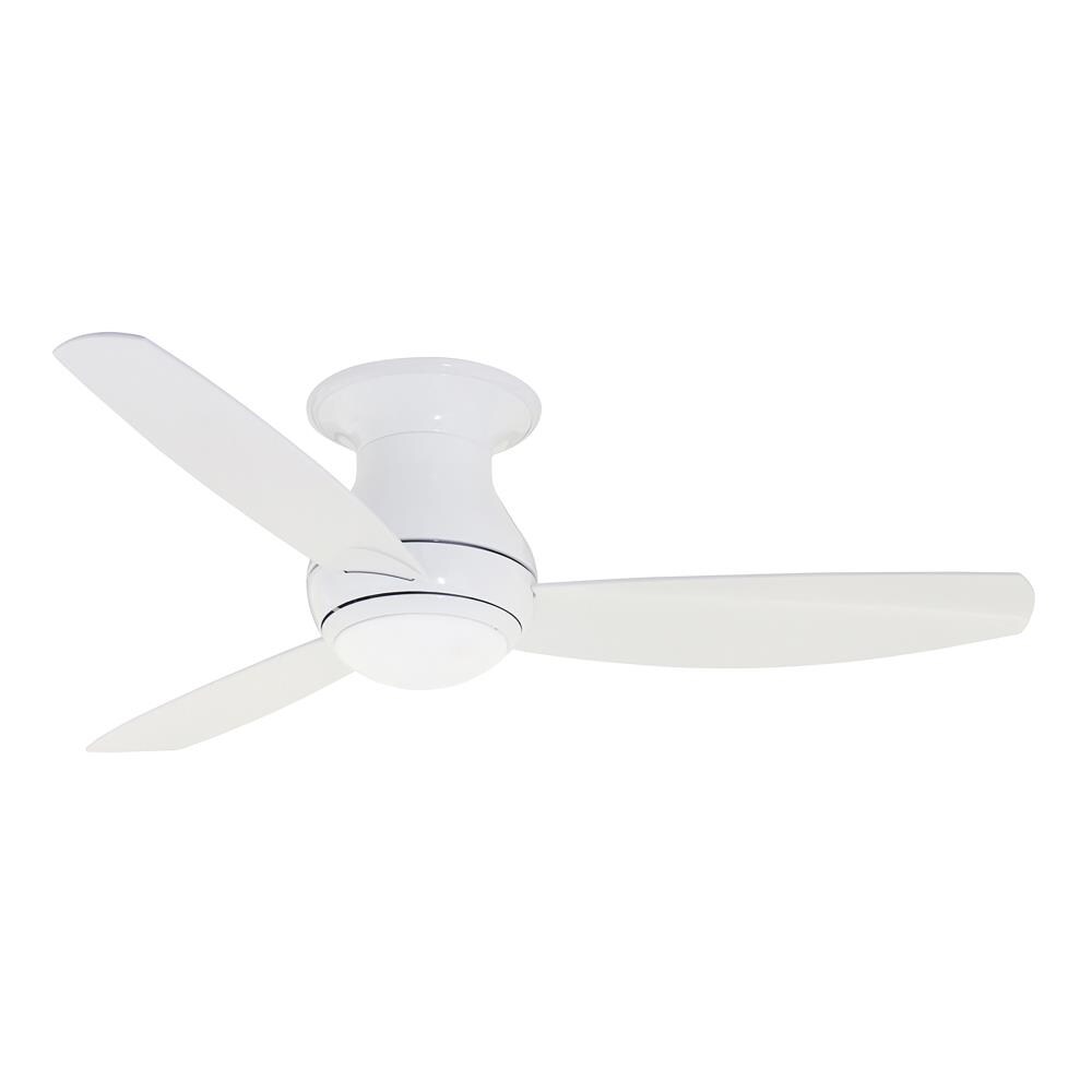 3-Blade Ceiling Fan with LED Lighting and 6-Speed Remote Control Emerson CF153LBS Curva Sky 52-inch Modern Ceiling Fan
