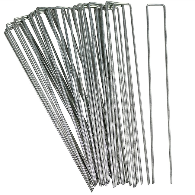 Outdoor Gardening Yard And Lawn, 6 Inch Garden Landscape Staples Stakes Pins