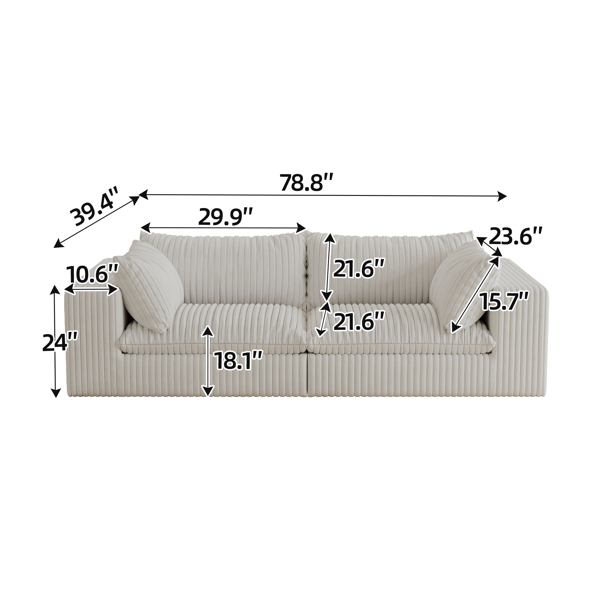 Vynxaria LS0515-W2824P343435 Sofas-Loveseats - View #7