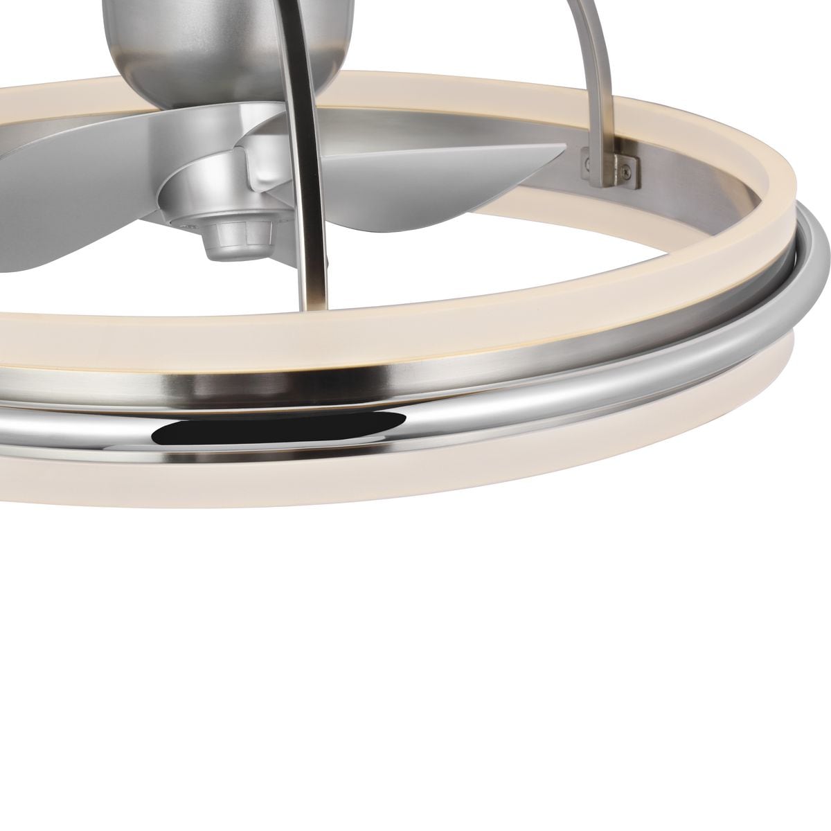 Brushed Nickel 21" LED Ceiling Fan with Remote and Lighting