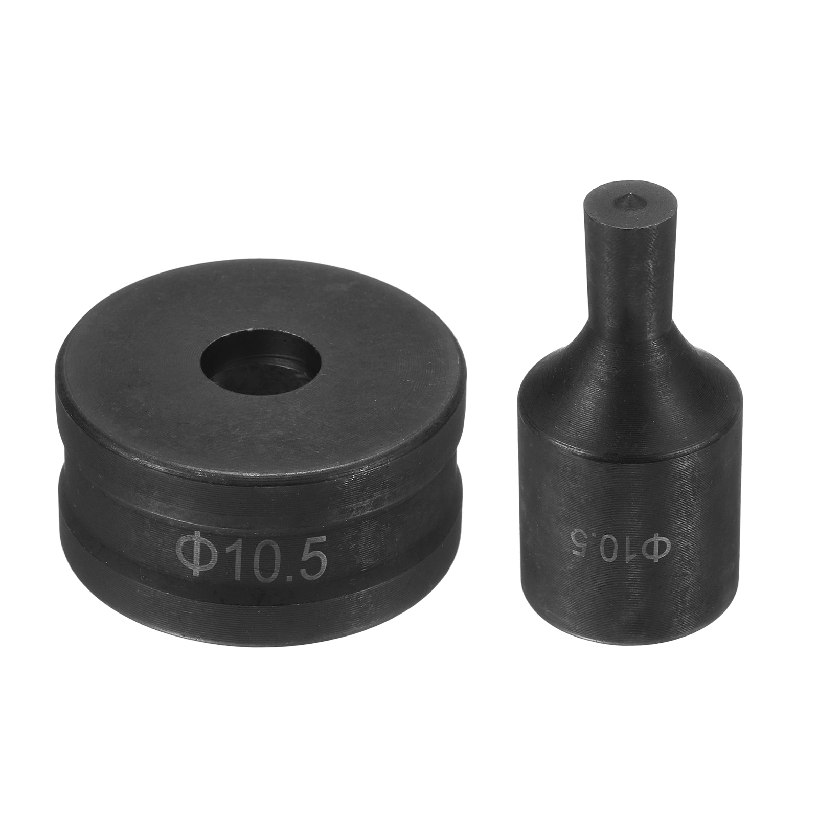 Harfington Hydraulic Hole Punch Die Dia.10.5mm Round Hole 40Cr Steel Electric Punching Kit for CH70 Electric Punching Machine Black #S26050800UX2559