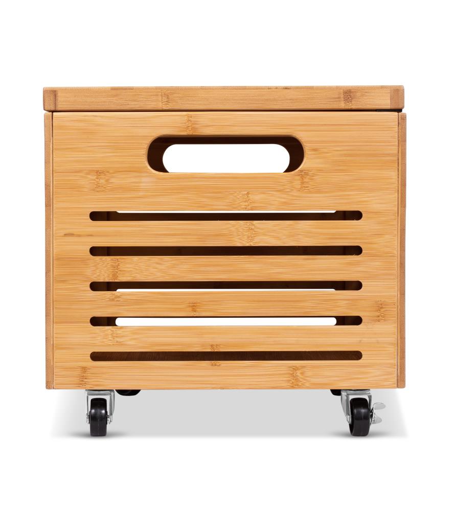 Details about   BirdRock Home Bamboo Rolling File Organizer 
