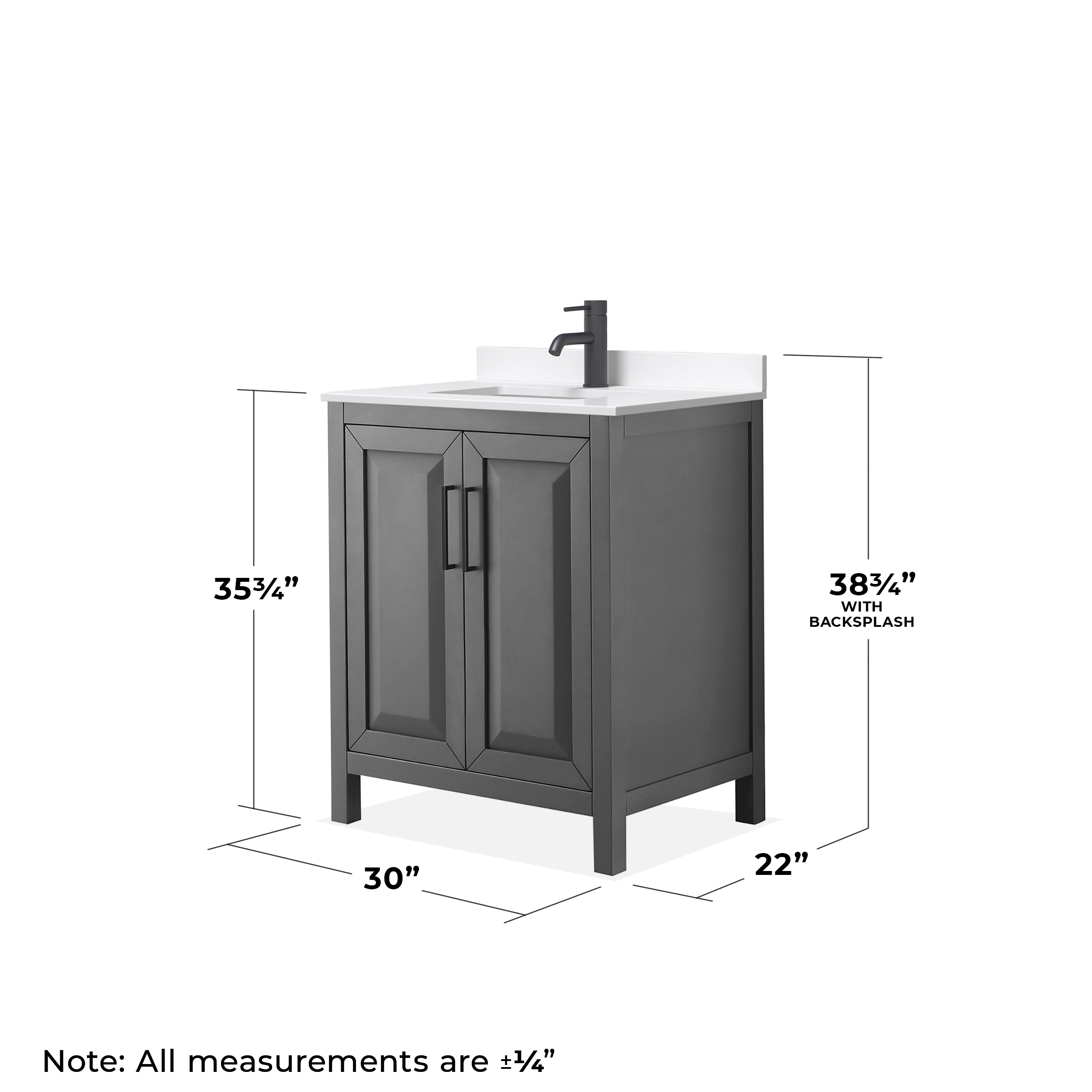 Wyndham Collection WCV252530SGBWQUNSMXX Bath-Vanity-Combo - View #5