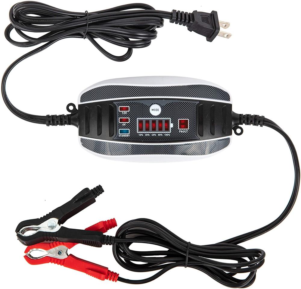 MaxxHaul 2-Amp 6/12-Volt Car Battery Charger in the Car Battery