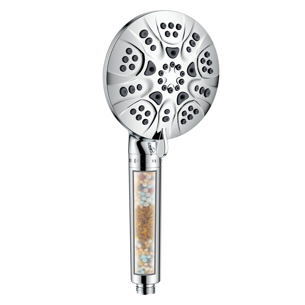 5" Polished Chrome 6-Function Filtered Handheld Shower Head
