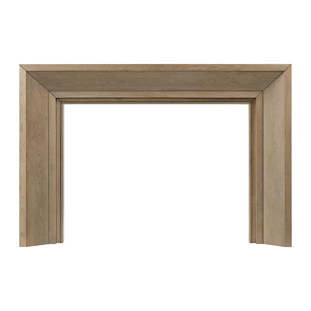 Modern Ember EVERLY-4842-BLD 72-in W x 54-in H x 8-in D Everly Blonde Oak Modern Fireplace Mantel
