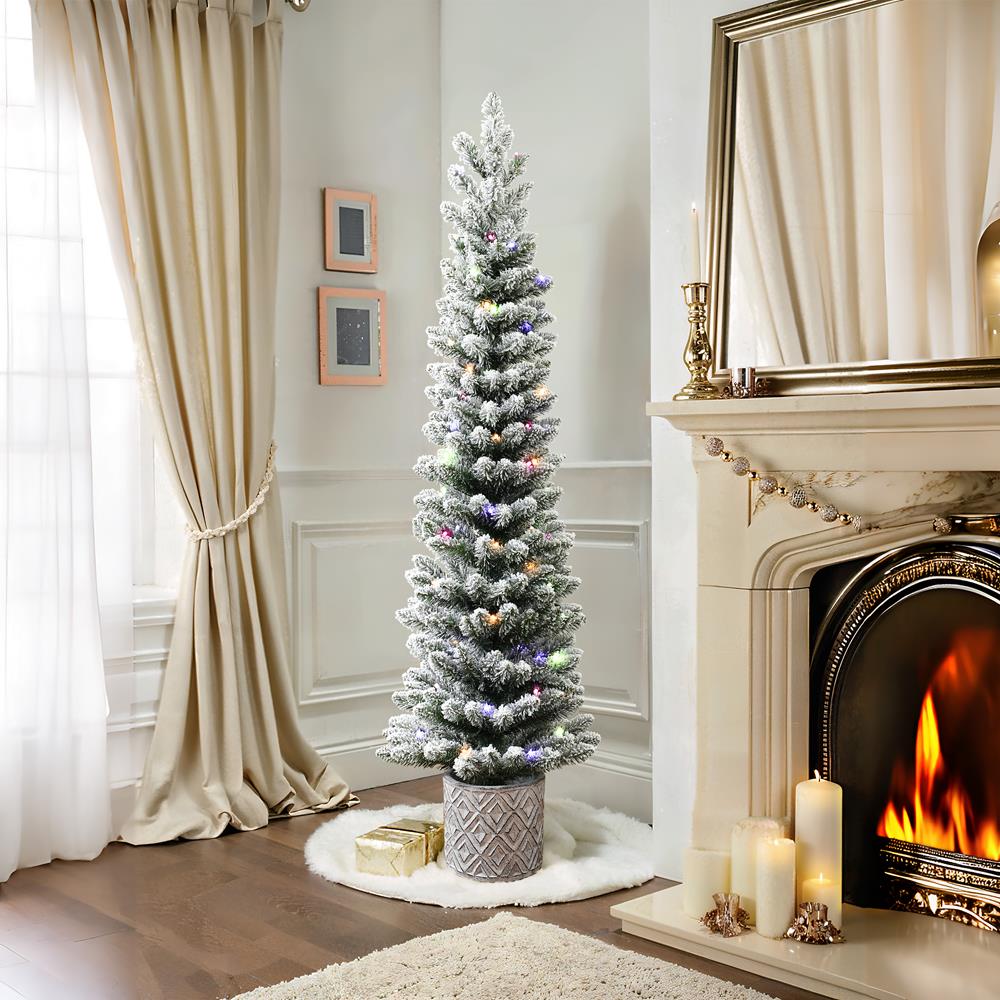 LuxenHome WHAP2058 Artificial-Christmas-Trees - View #3