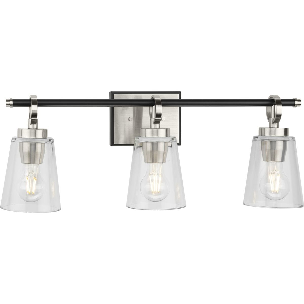 Progress Lighting P300482-009 Cassell 24.12-in 3 -Light Brushed Nickel Transitional Vanity light