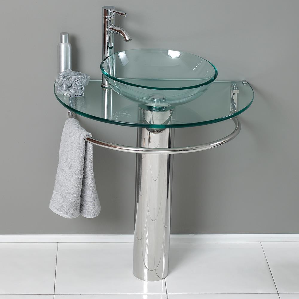 Fresca CMB1060-V Complete-Pedestal-Lavatories - View #3