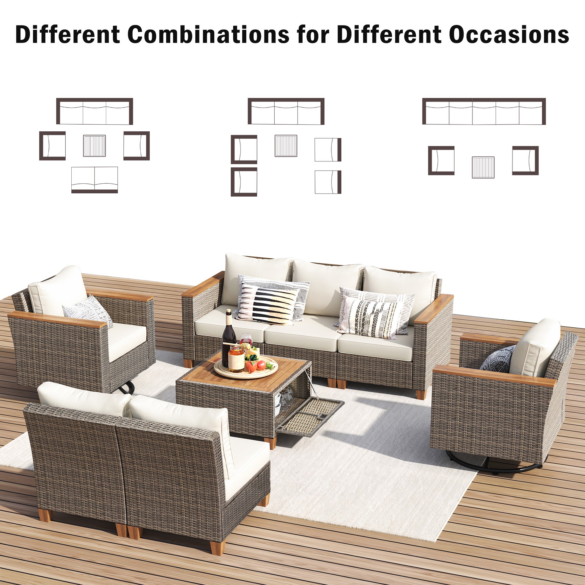 SINOFURN SYB260079BG Patio-Sofas-Daybeds - View #14
