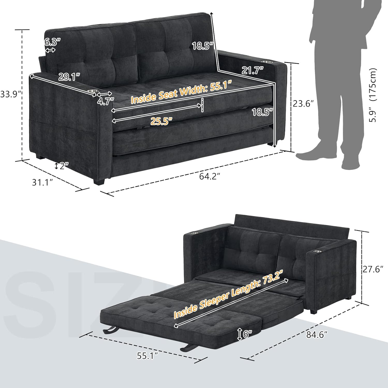 Outopee L1G52002063-64 futons - View #8