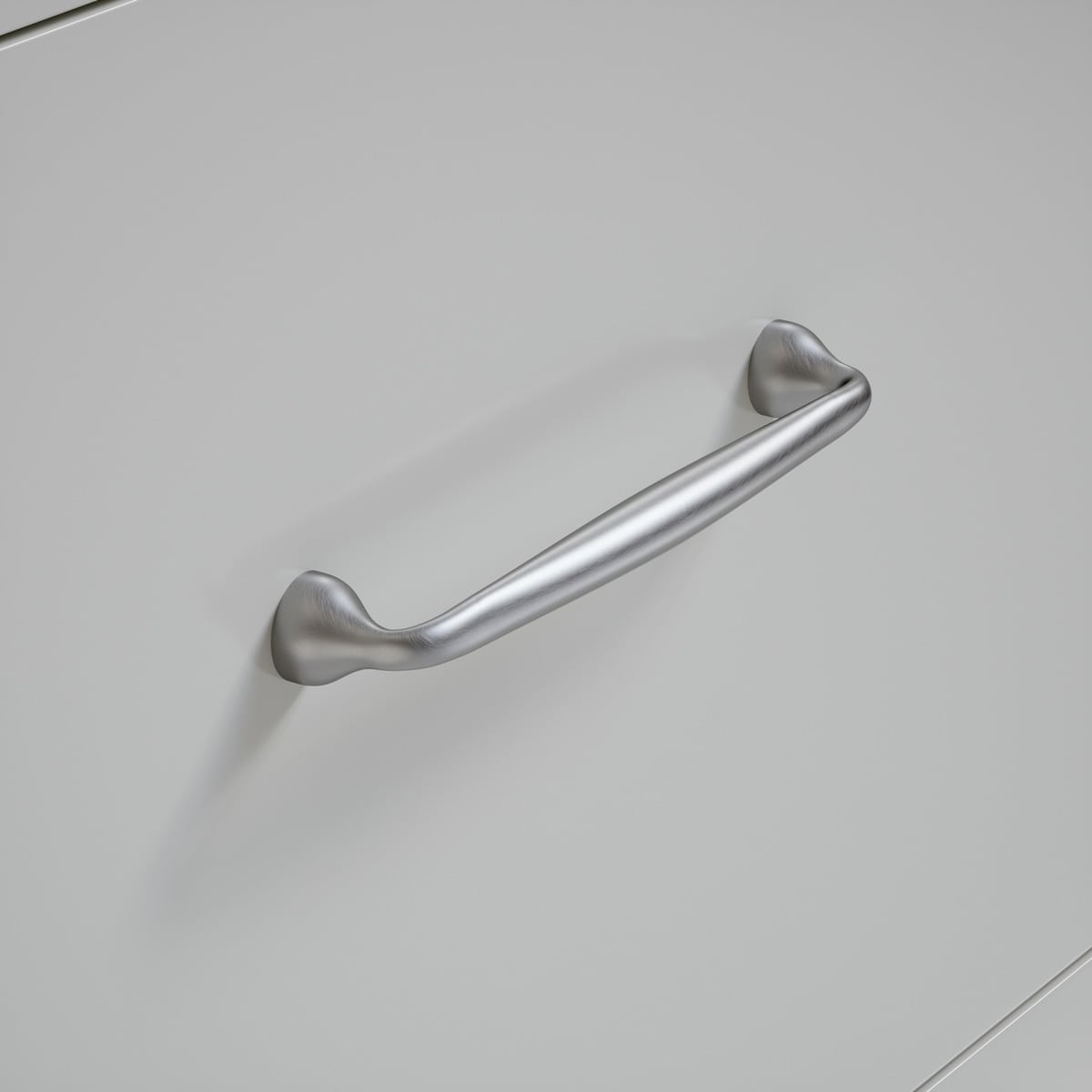 Mason Satin Nickel 7" Cylindrical Bar Pull with Mounting Hardware