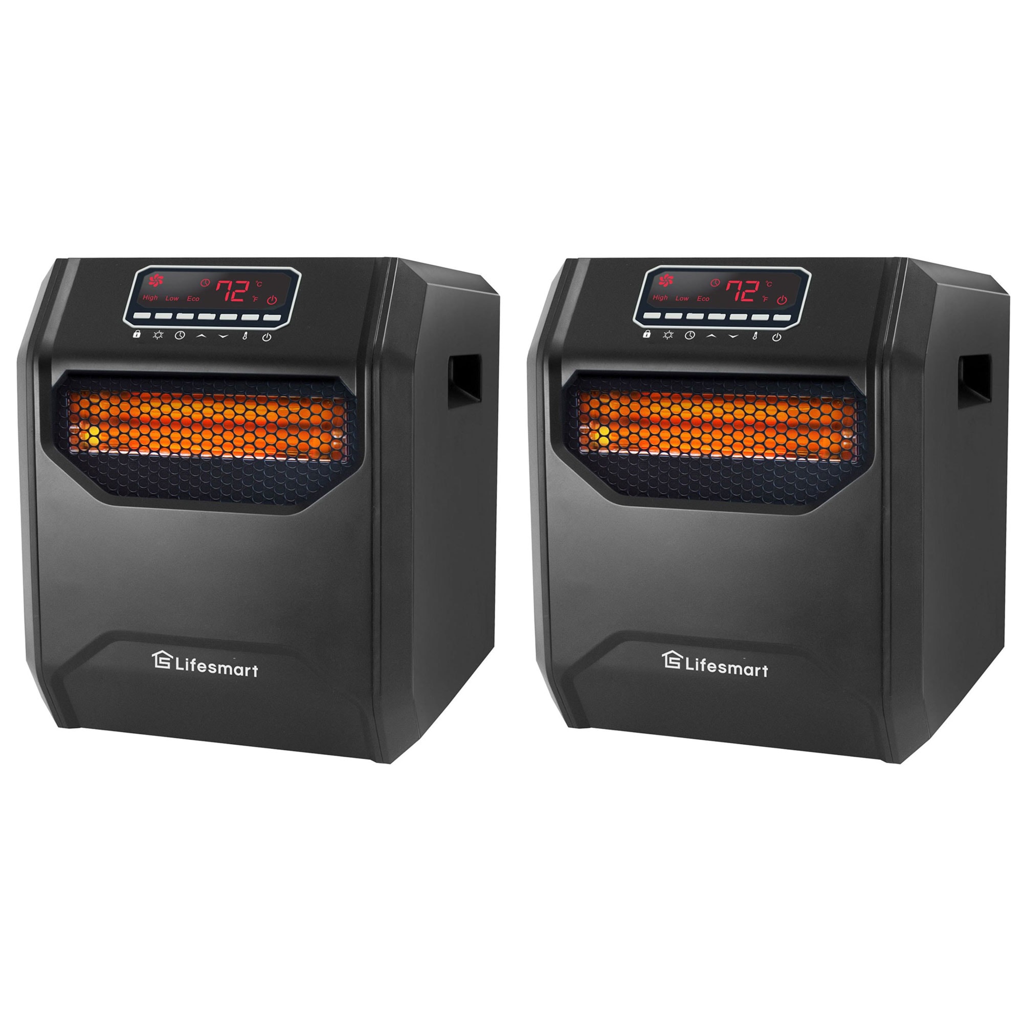 Lifesmart 404098 Up to 1500-Watt Infrared Utility Indoor Electric Space Heater with Remote Included