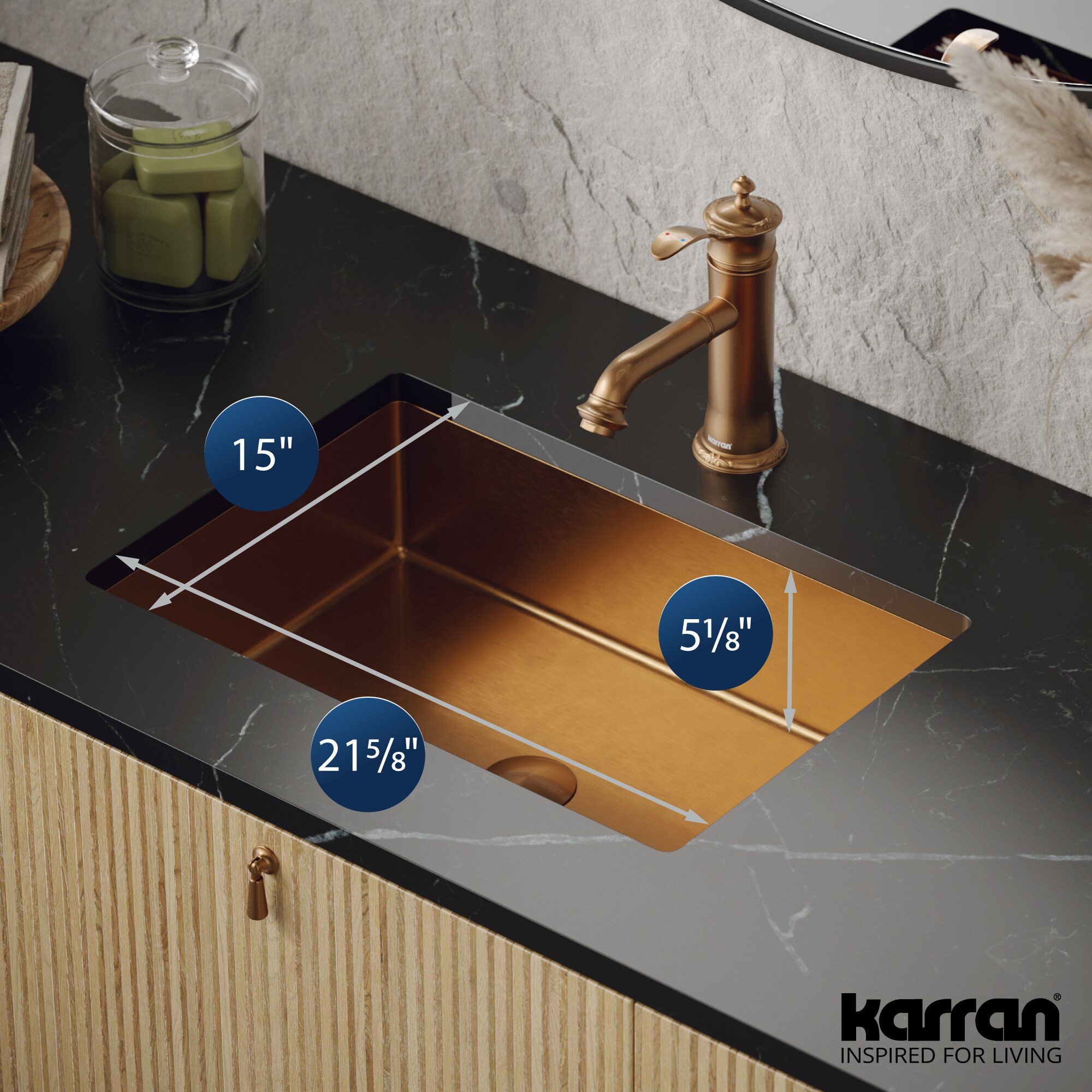 Karran CCU300BC Bath-Sink - View #4