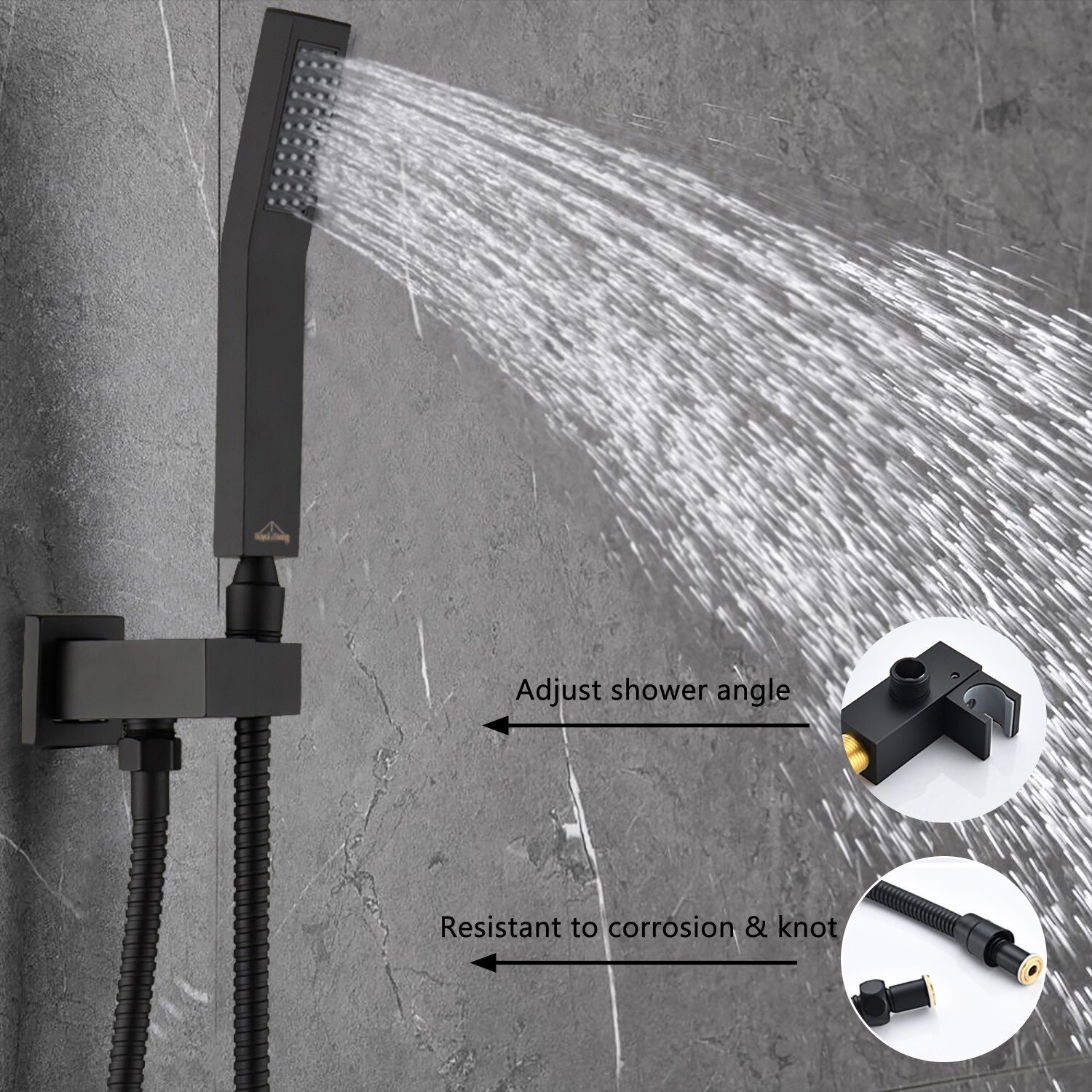 Clihome CHMS-12MB-A3809 Showerhead-Bar-Panels - View #4