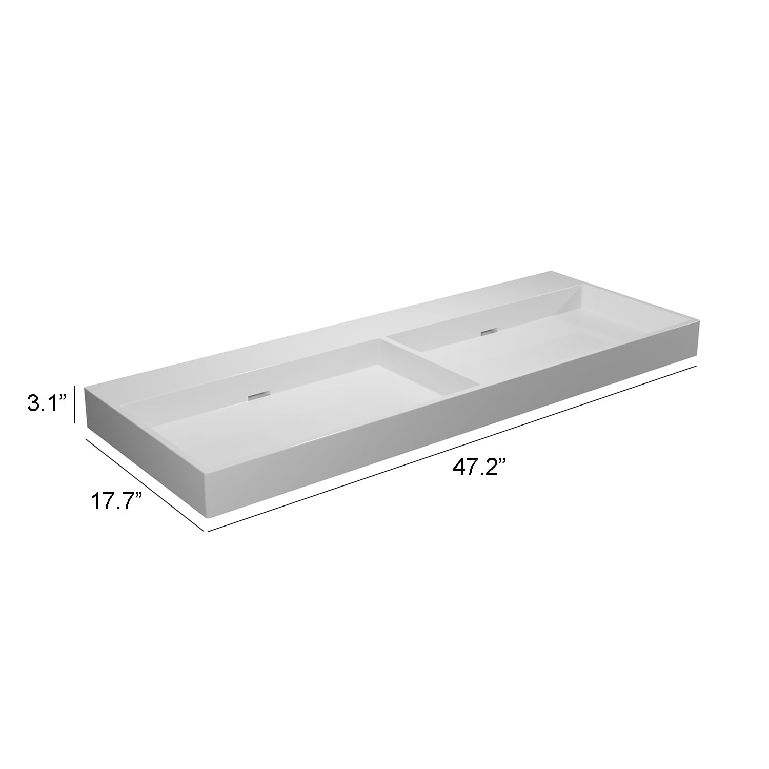 WS Bath Collections URBAN 120.00 Bath-Sink - View #5
