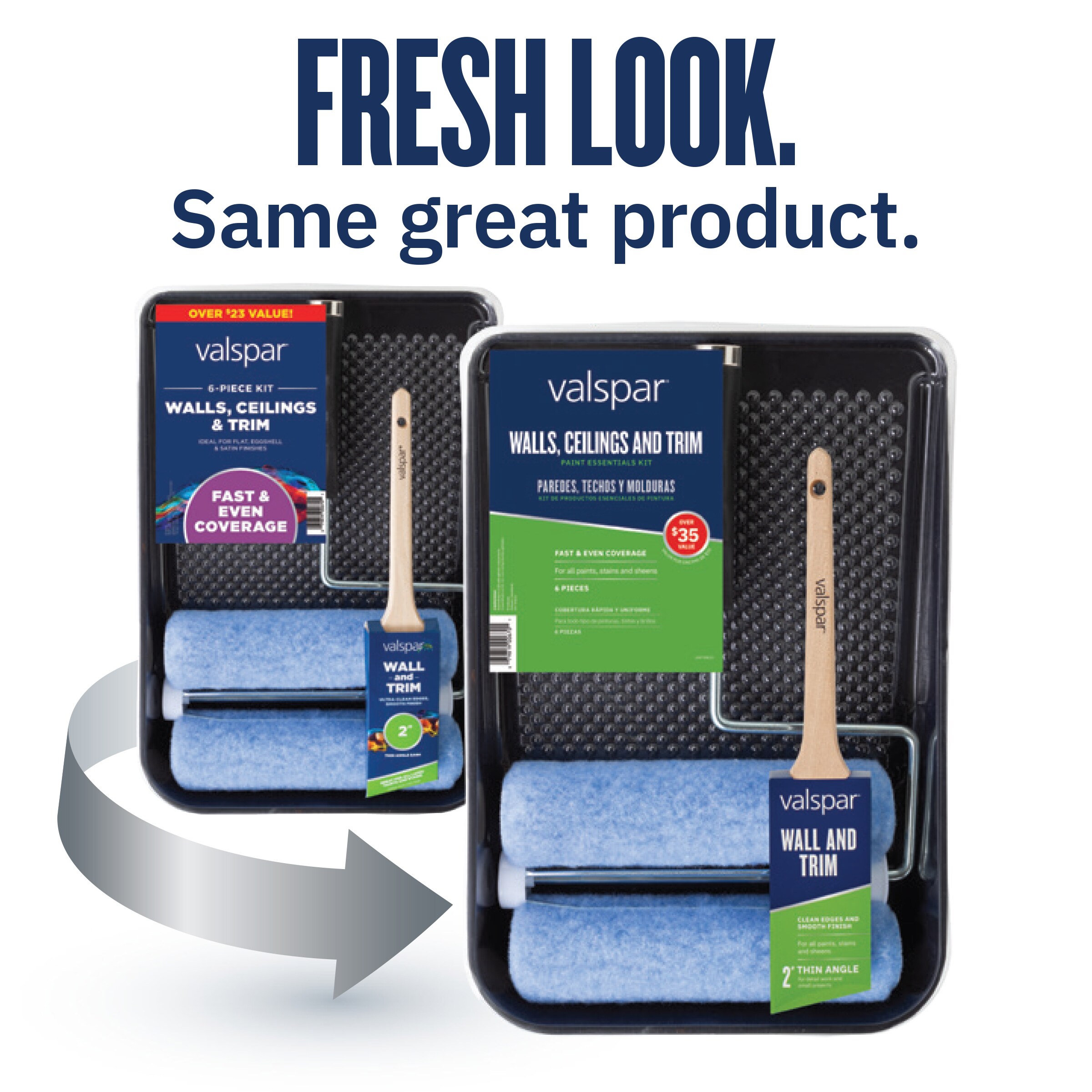 Valspar Walls, Ceilings and Trim 6-Piece Knit Paint Roller Kit