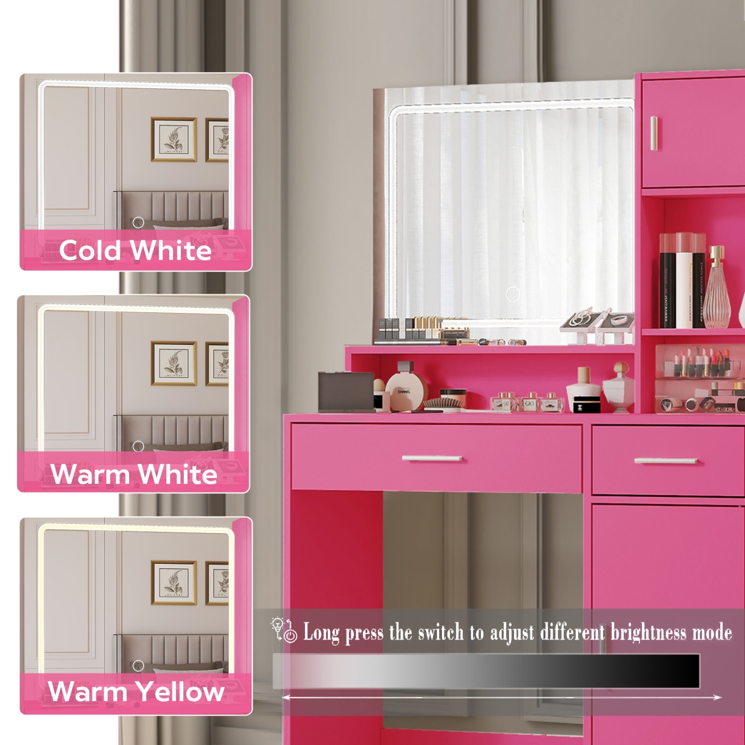 Streamdale Furniture W2386P288814 Bedroom-Vanities - View #3