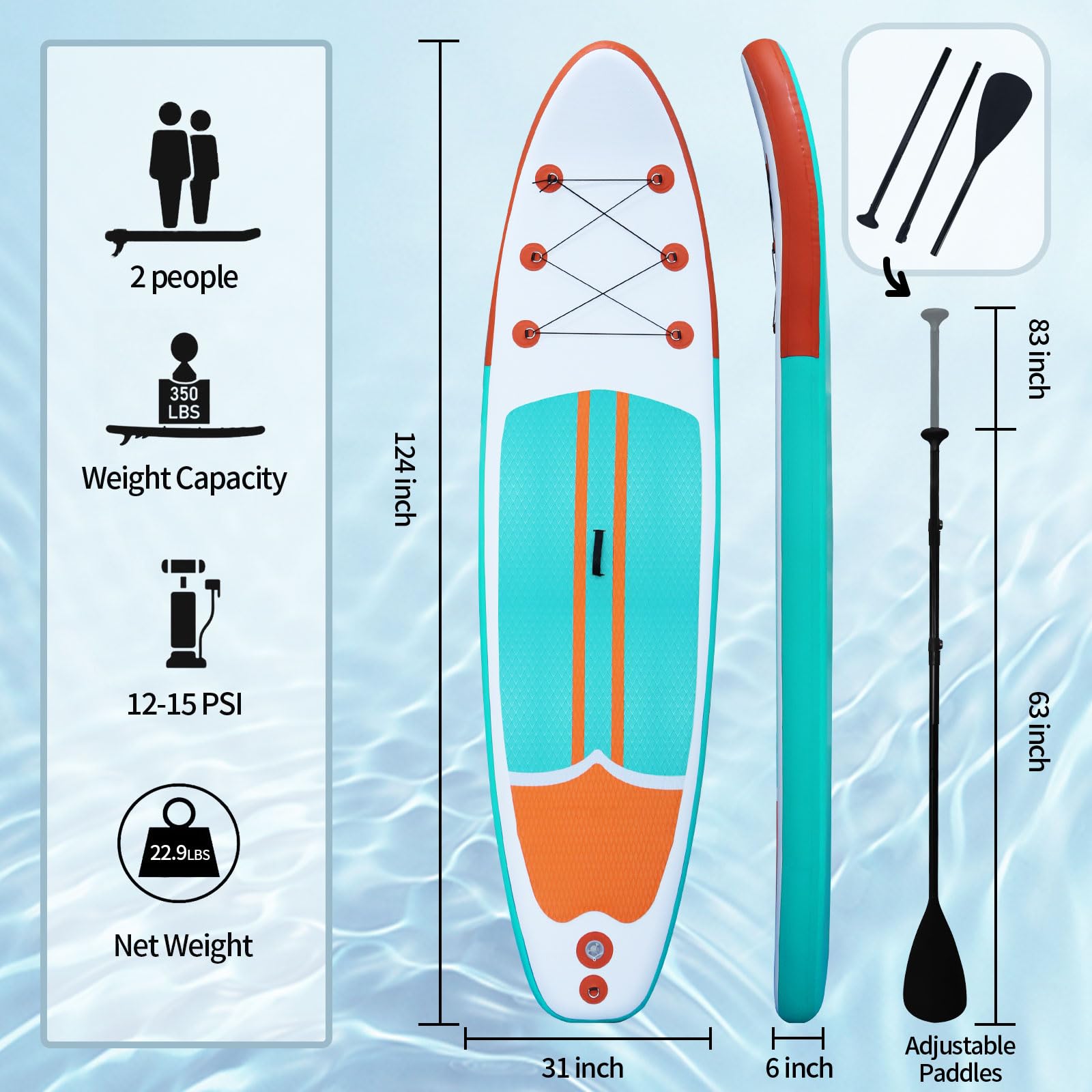SenQWFa LDC0826C212 Stand-Up-Paddle-Boards - View #2