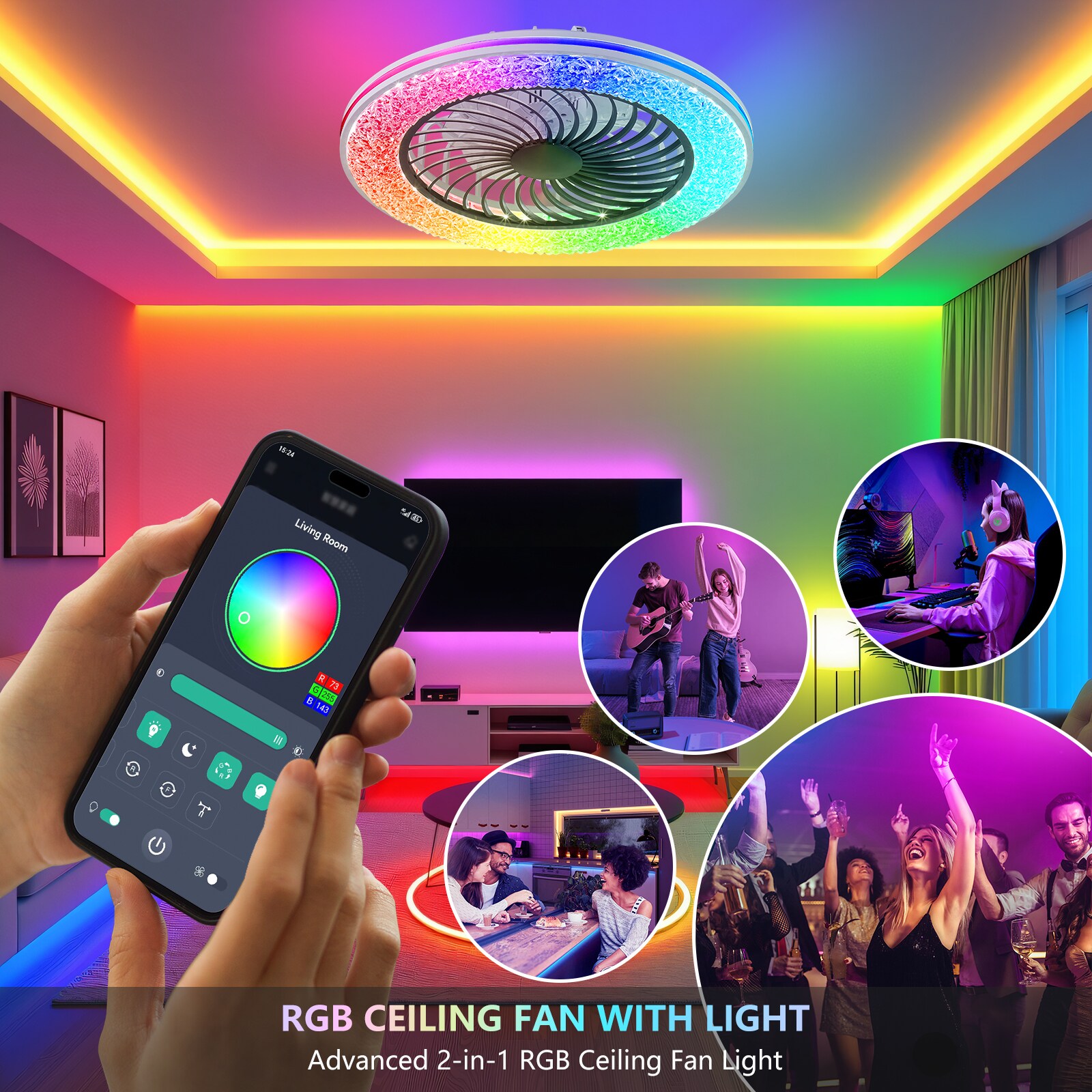Zitrend 890461541 Ceiling-Fans - View #3