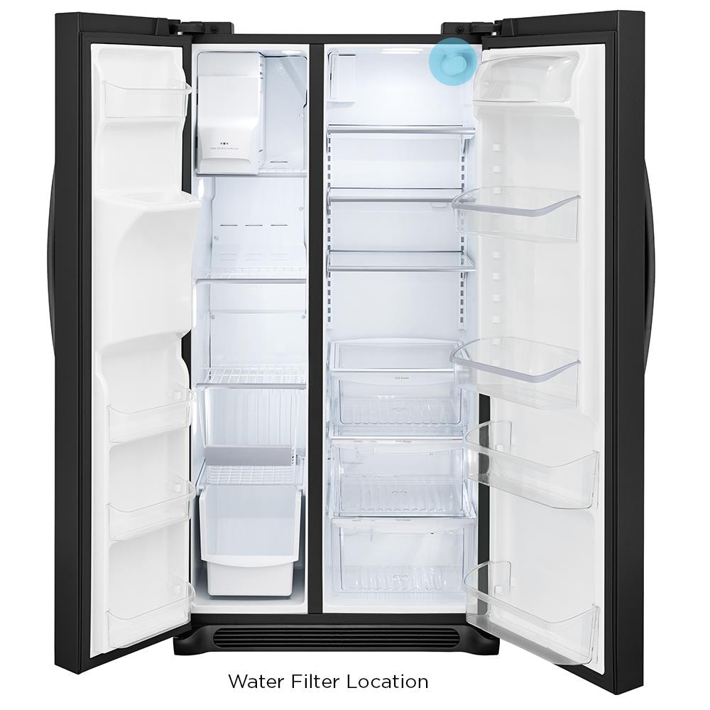 Frigidaire Gallery 25.5-cu ft Side-by-Side Refrigerator with Ice Maker ...