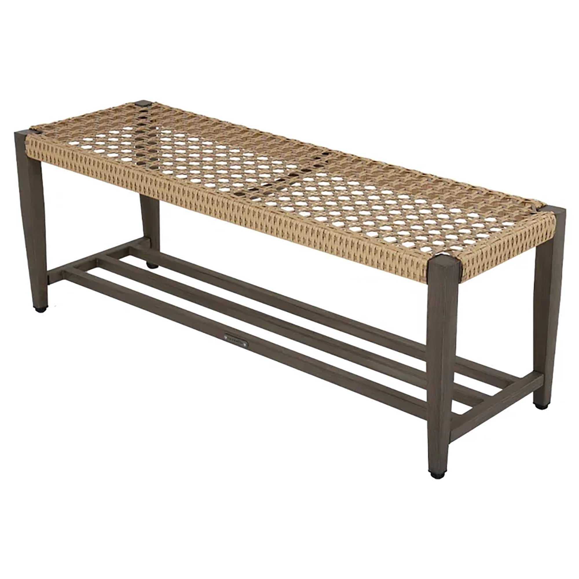 Mondawe MO7850820000001 45.25-Inches W x 16.5-Inches H Brown Wicker Resin Love seat Bench