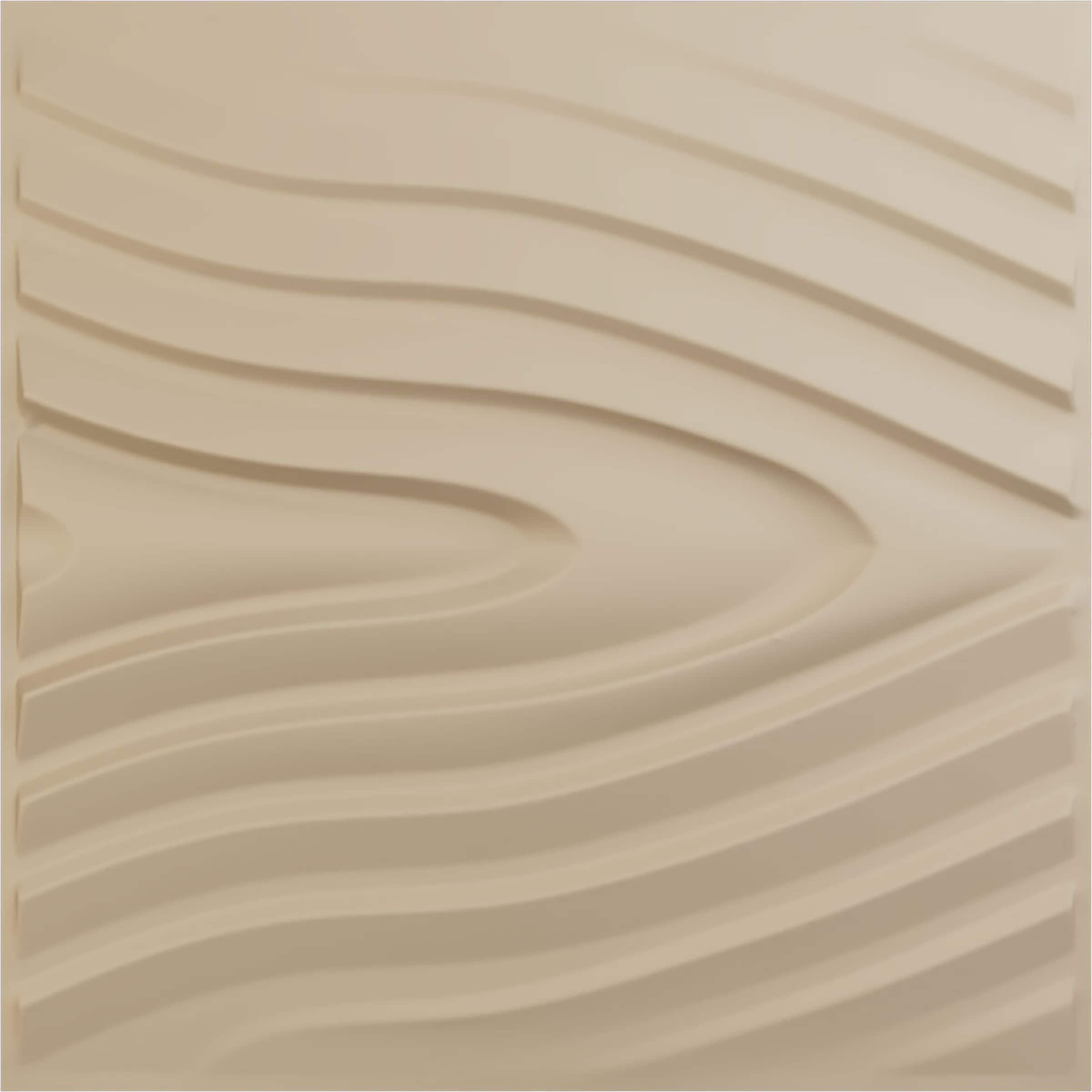 Ekena Millwork WP20X20KHGBE-CASE-12 19-5/8-in x 19-5/8-in Embossed Paintable/Stainable Brown/Tan PVC Wall Panel ( 12 -Pack, Covers 32.04-sq ft )