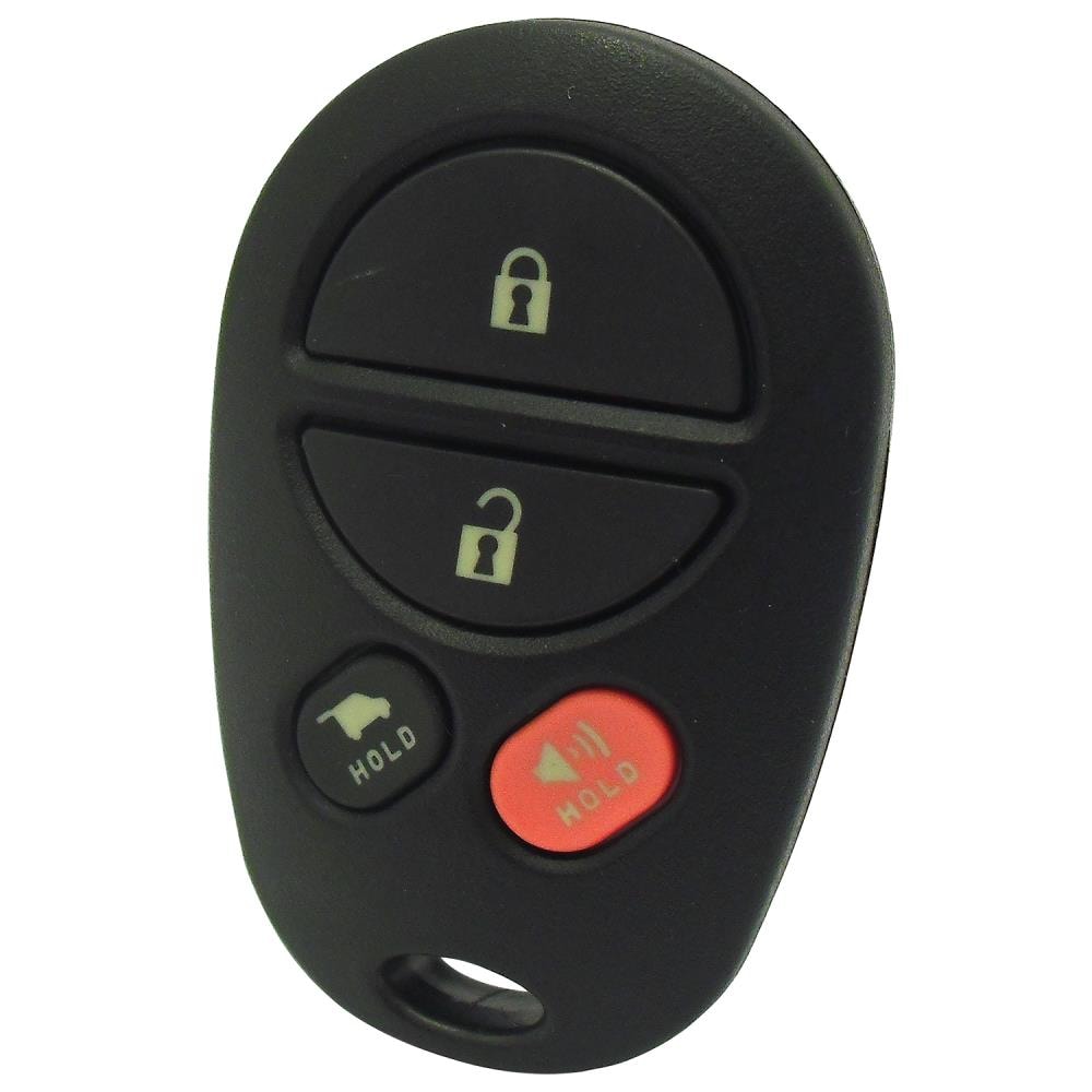 Car Keys Express Black 4 Button Remote and Key Combo with Edge Cut Blade  Brass Automotive Key Blank