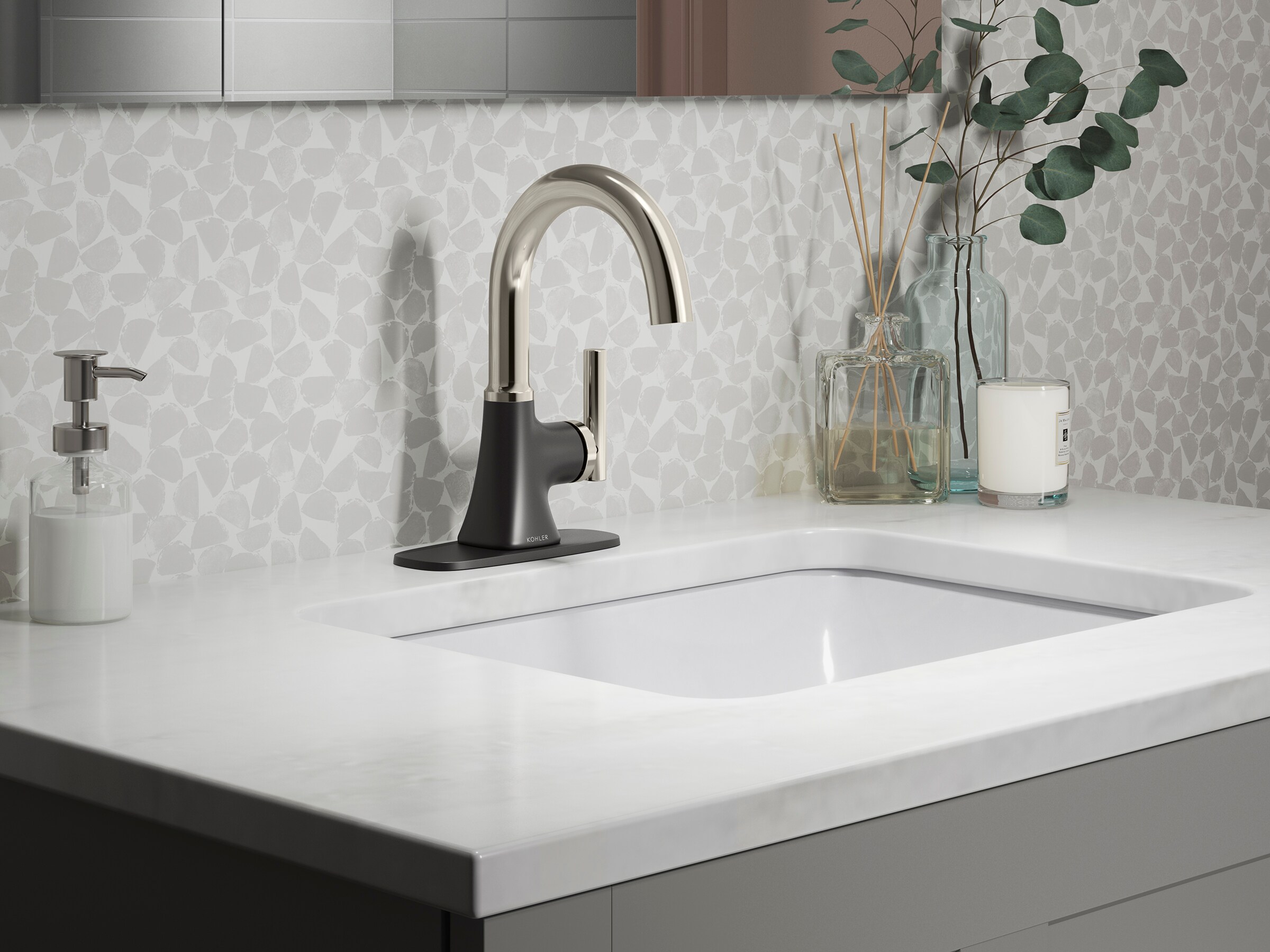 KOHLER R27952-4D-BSN Lavatory-Faucets - View #3