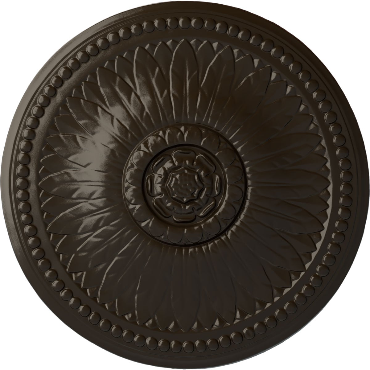 Ekena Millwork CM19BISHF Bailey 18.125-in W x 18.125-in L Painted Stone Hearth Polyurethane Whole Ceiling Medallion