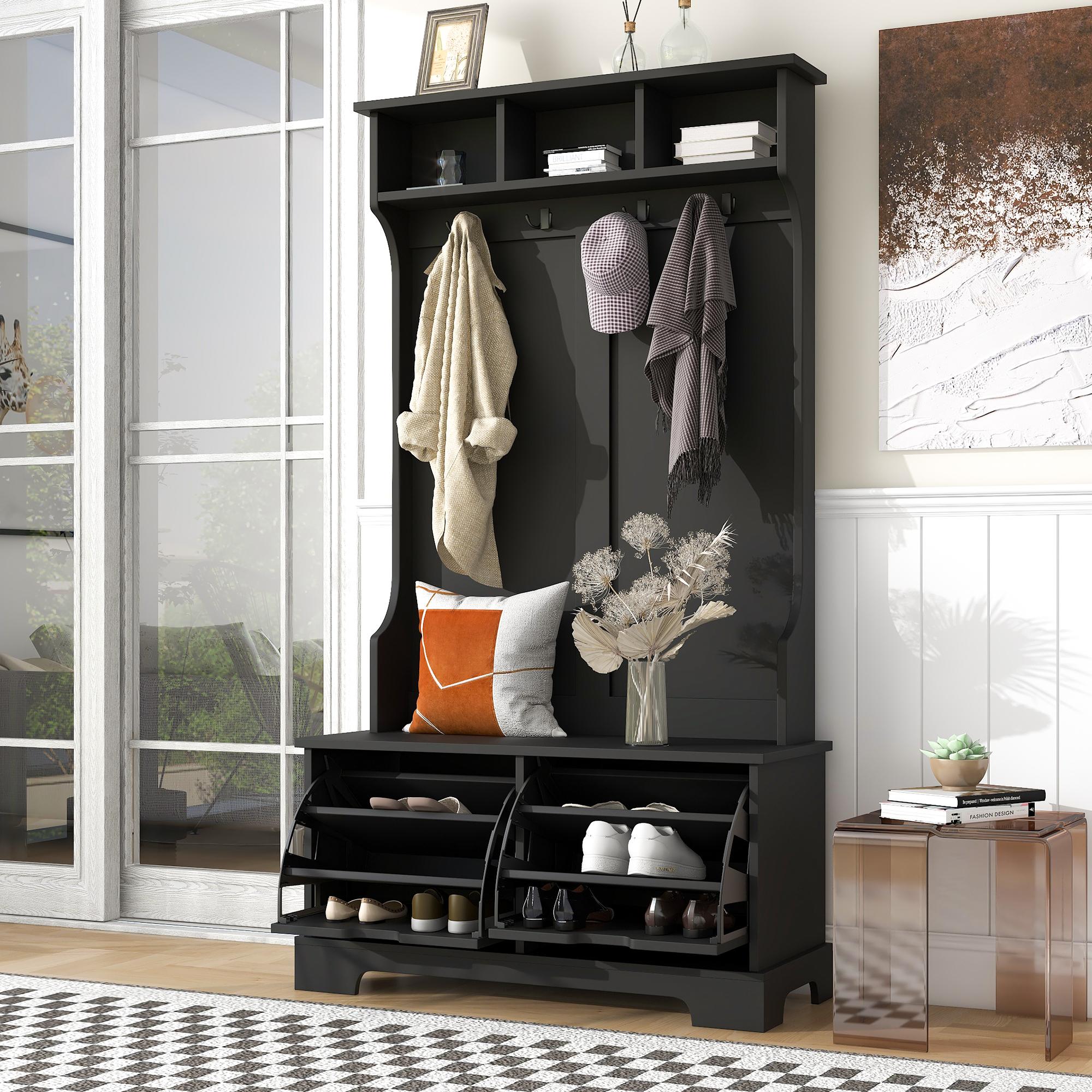 Bayfeve BF-WF971B-IN Hall-Trees - View #2