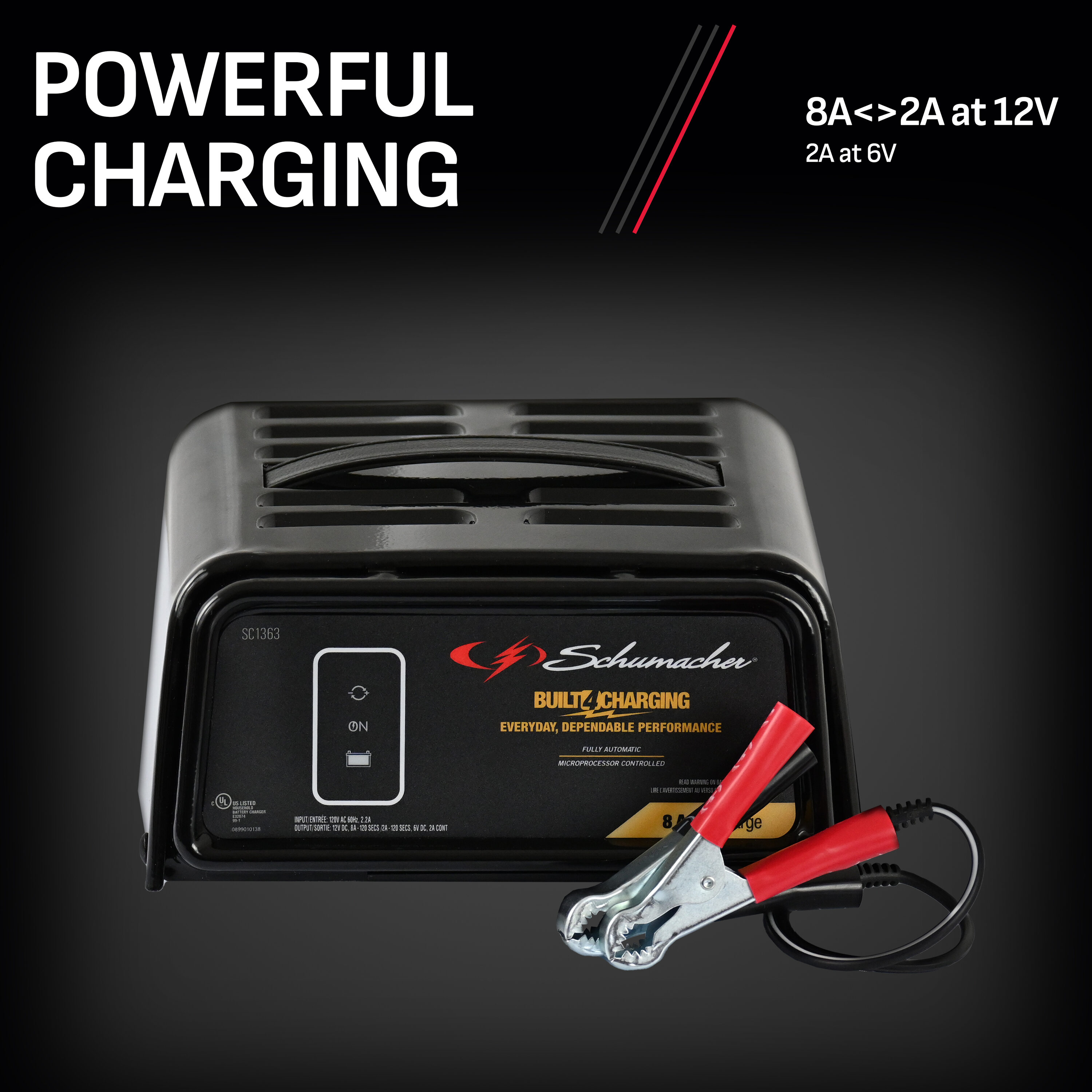 Schumacher Electric 8-Amp 6/12-volt Car Battery Charger