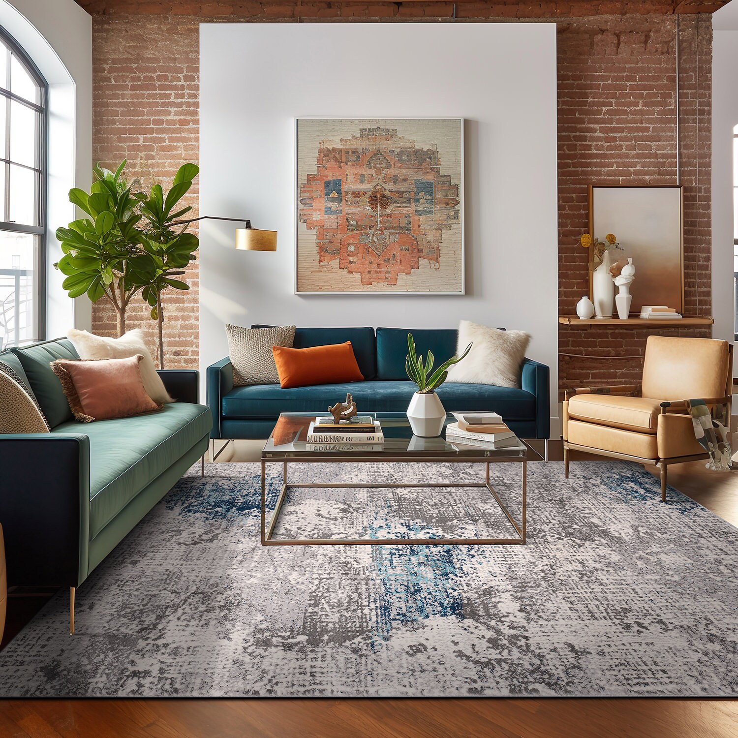 World Rug Gallery 4050BLUE5X7 rugs - View #8