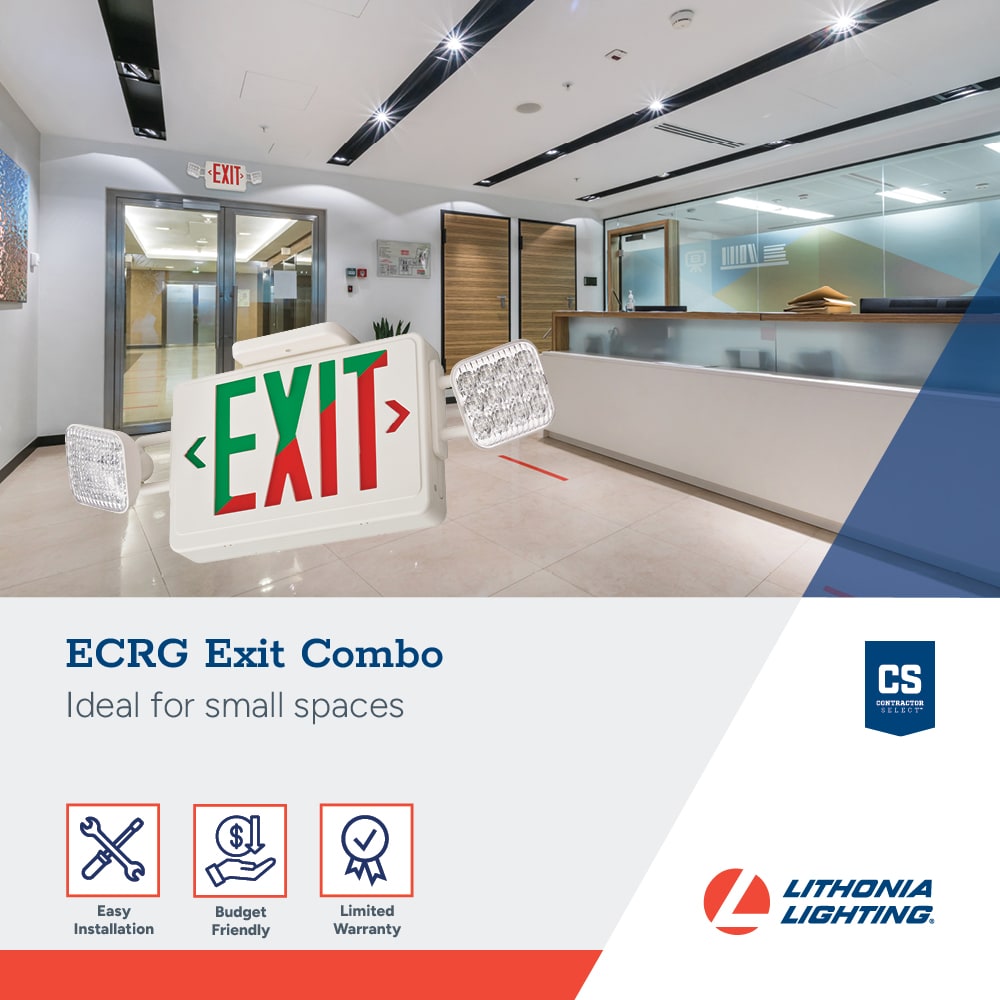 Lithonia Lighting ECRG HO SQ M6 Emergency-Exit-Lighting - View #2