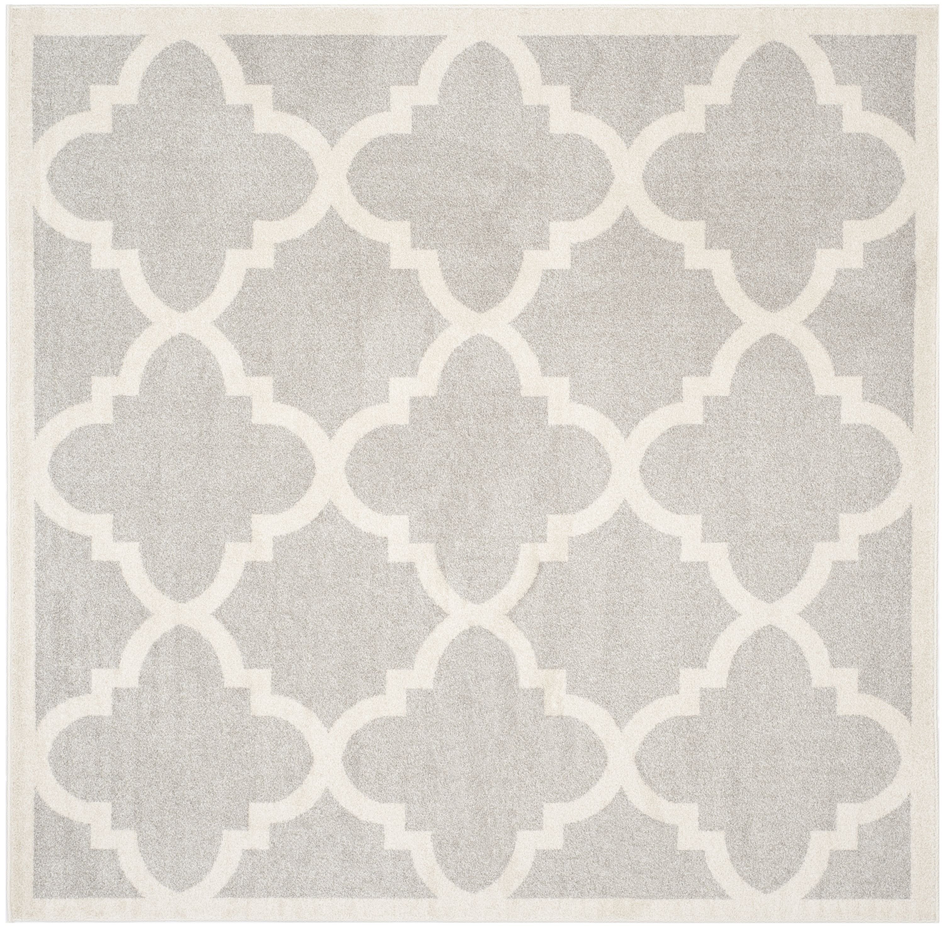 Safavieh AMT423B-9SQ Amherst Pompey 9 x 9 (ft) Loomed Synthetic Gray/Beige Square Indoor Trellis Area rug
