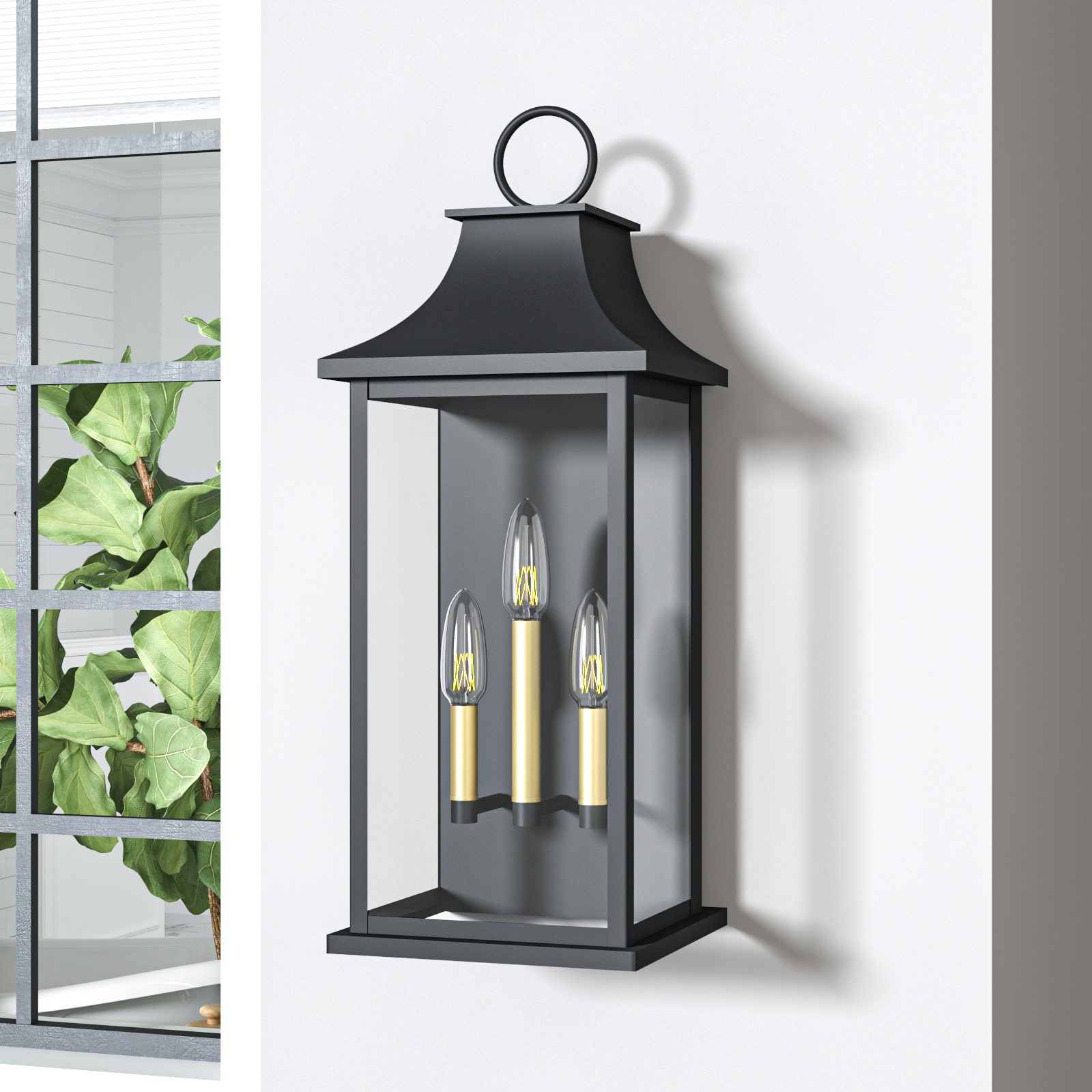 Maxax 7008-3BK Outdoor-Wall-Lighting - View #3