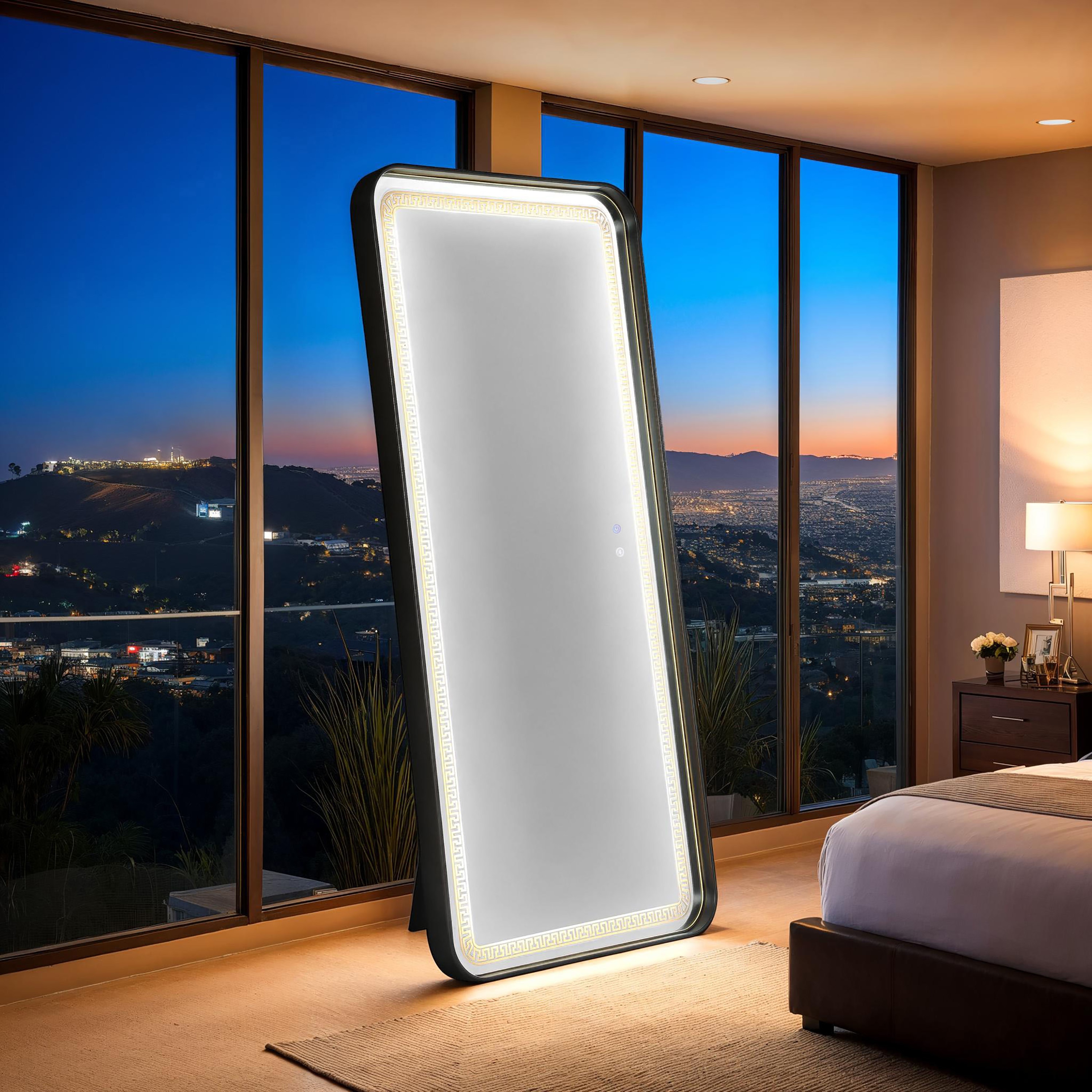 Furniture of America IDF-AC8014BK-M Decor-Mirrors - View #2