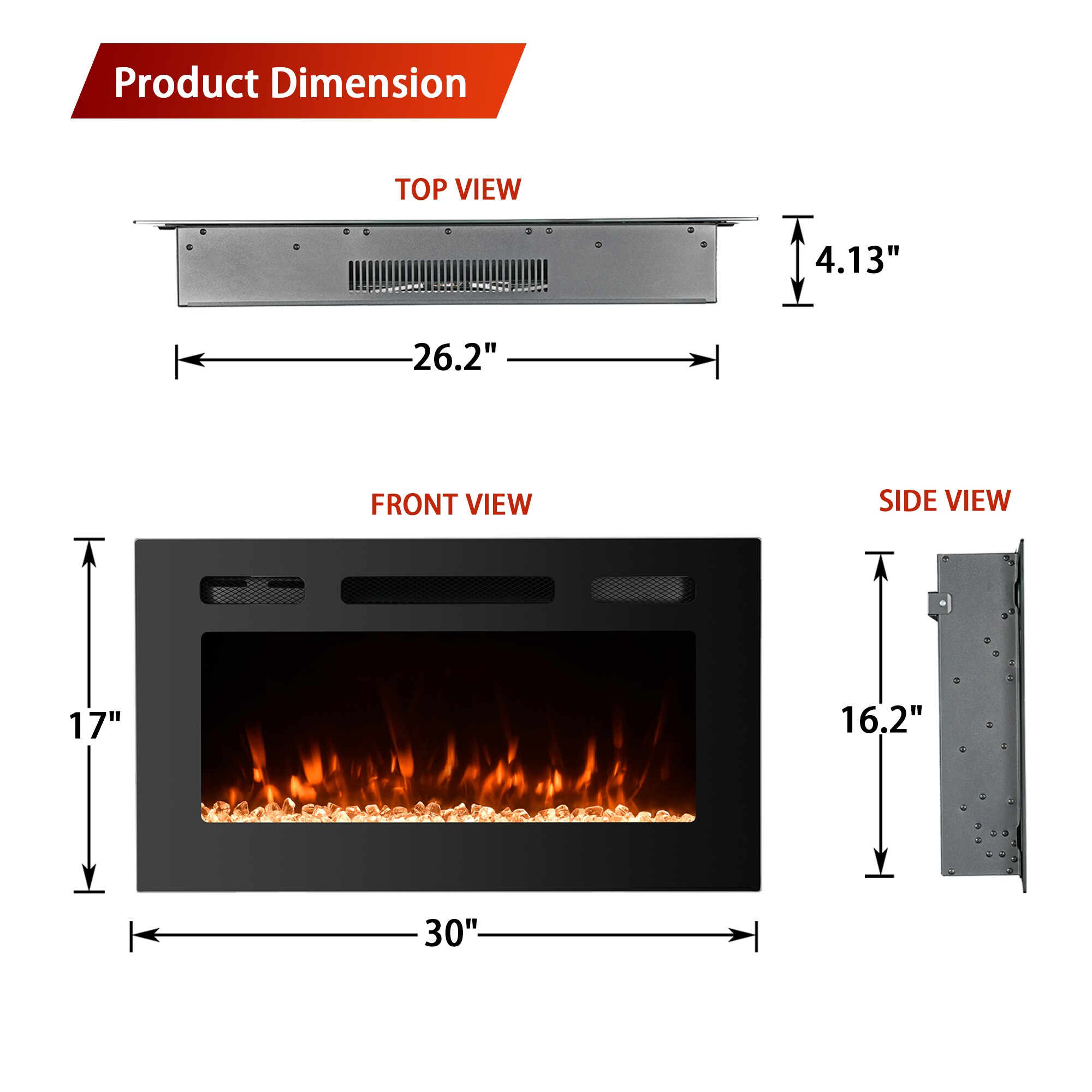 Mondawe MO-EP24703 Electric-Fireplaces - View #8