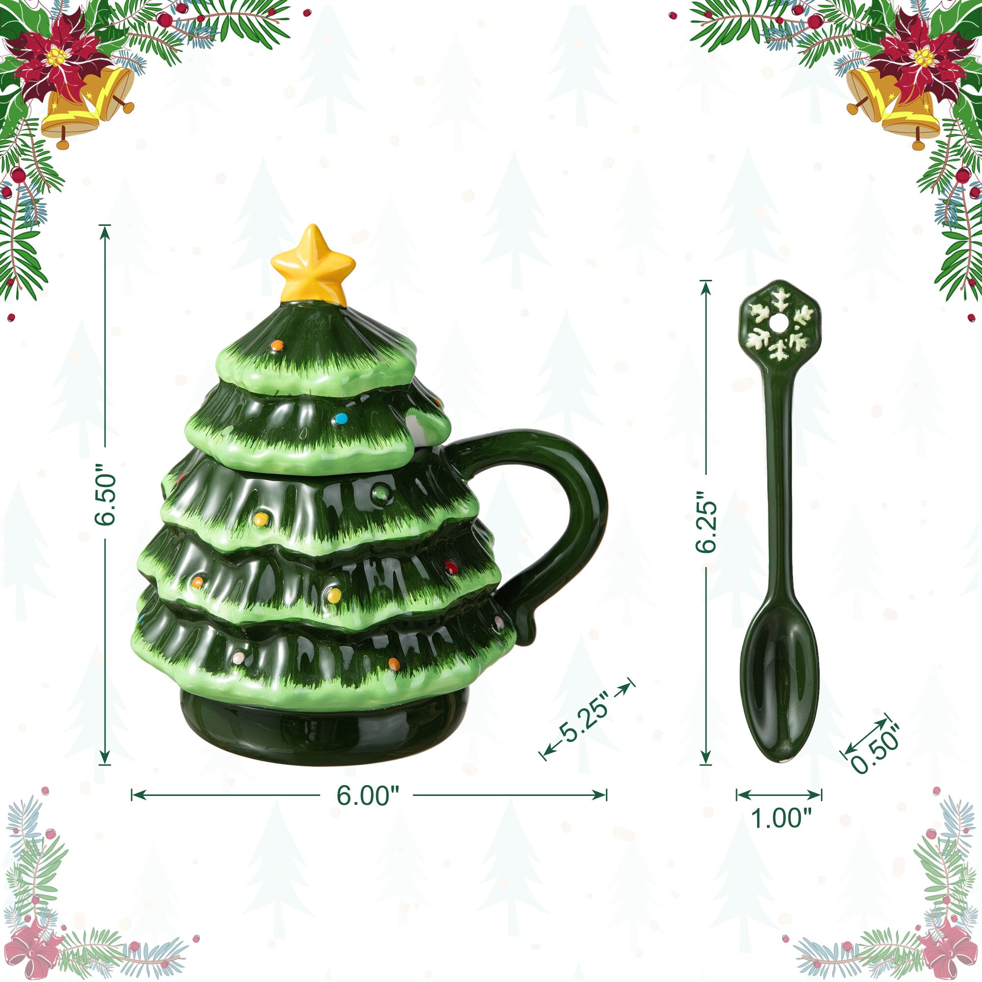 Glitzhome 2040400002 Table-Christmas-Decorations - View #7