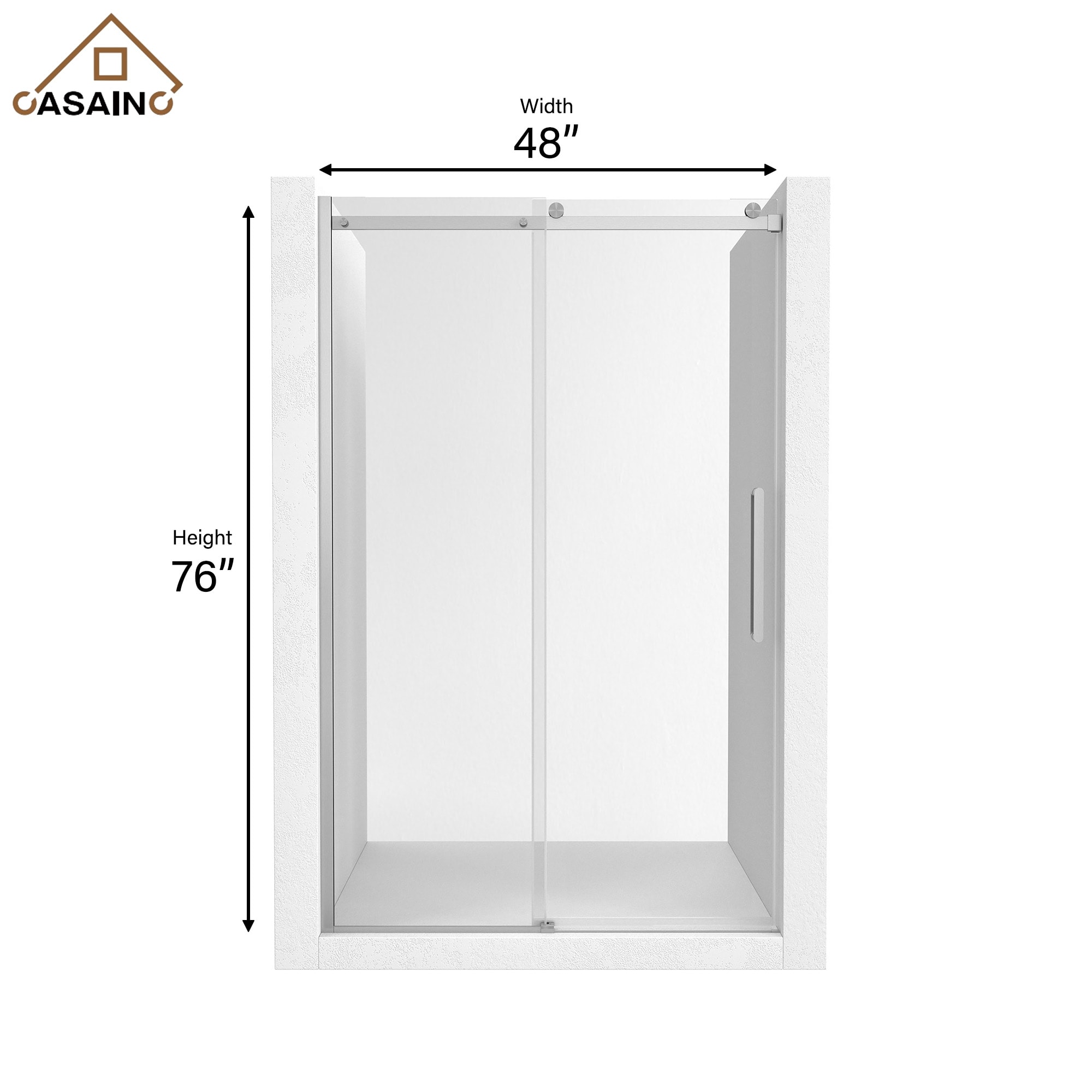 CASAINC WF-HW64426-LA Shower-Doors - View #3