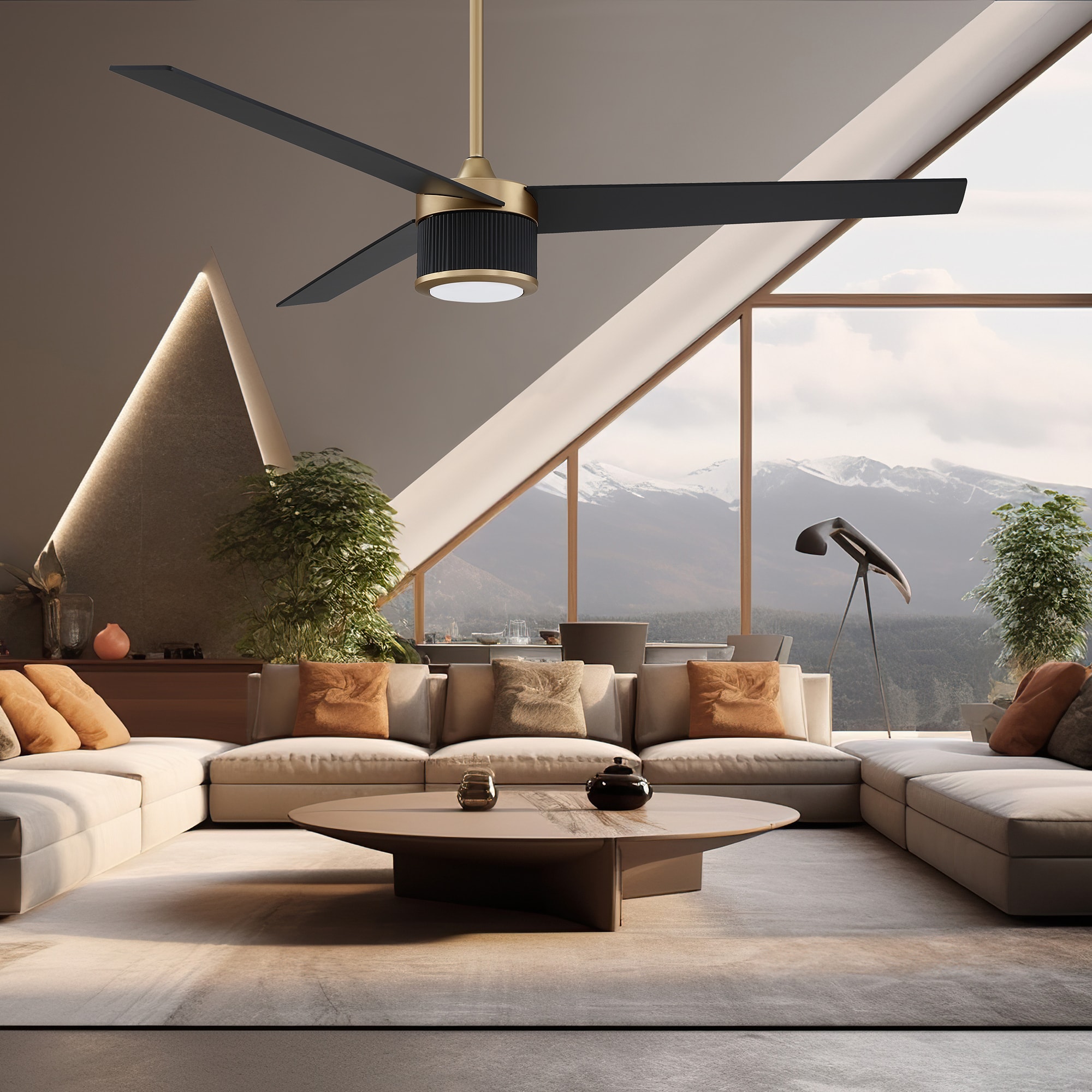 Kendal Lighting AC22656-OCB/BLK Ceiling-Fans - View #9