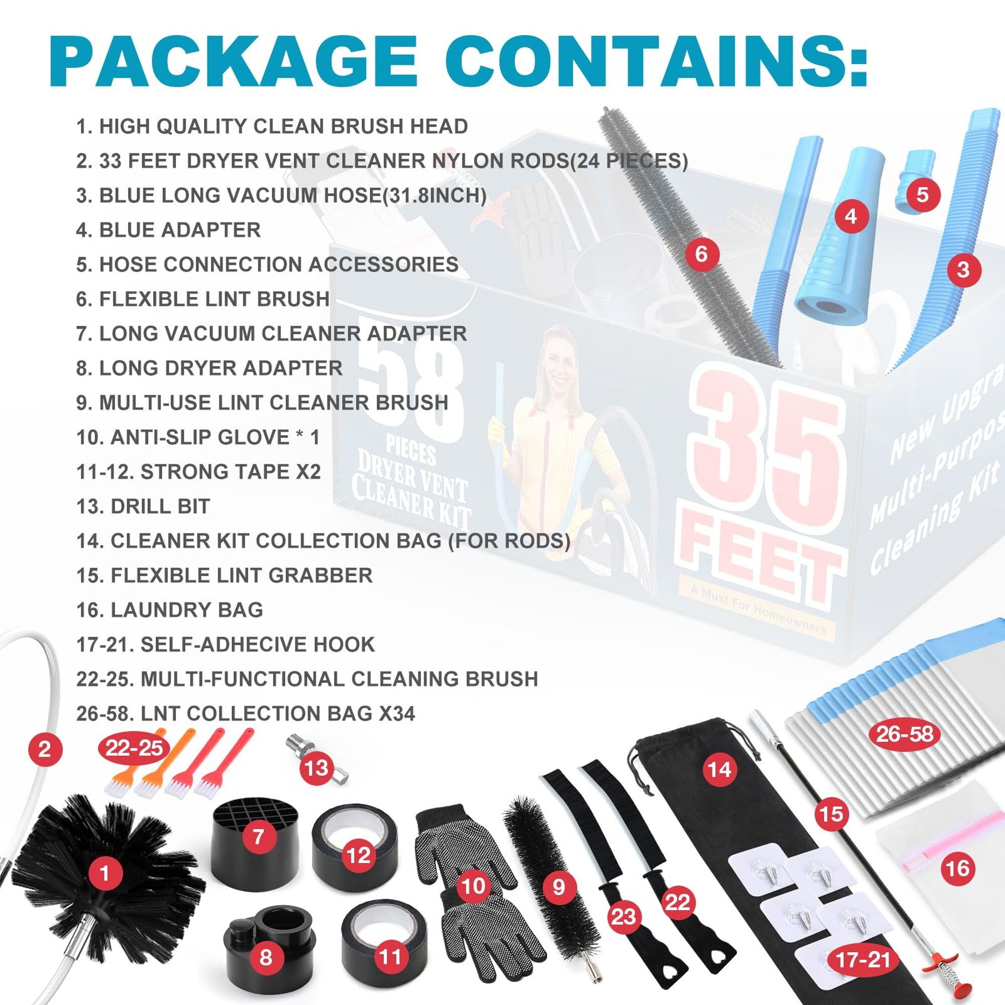 Numhew NHLYNN18840 Vacuum-Attachment-Kits - View #6