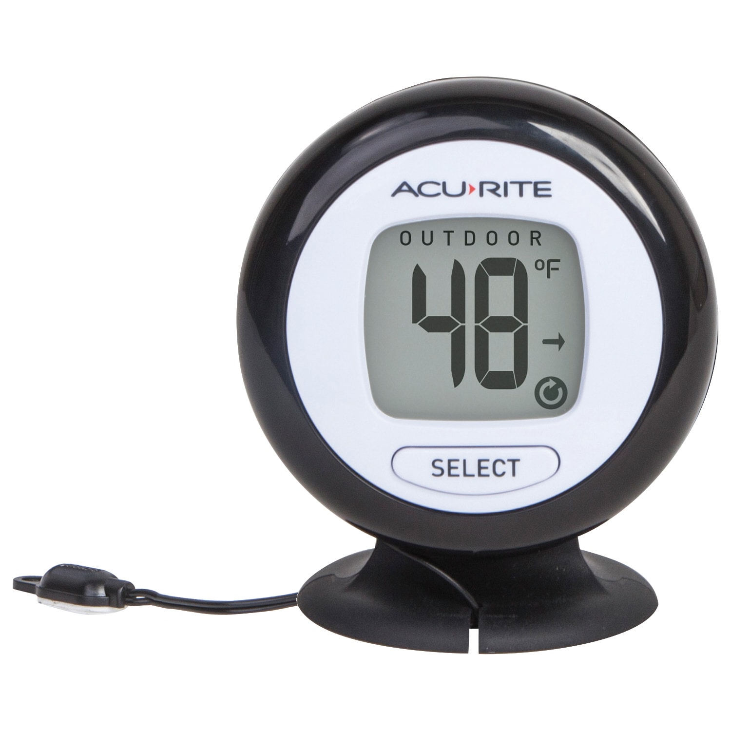 AcuRite Digital Wired Outdoor Black Thermometer in the Thermometer