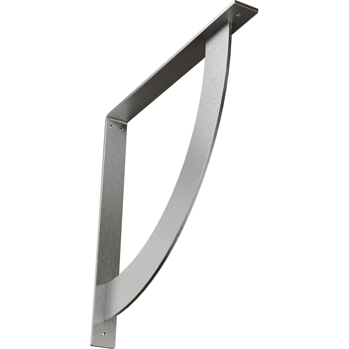 Ekena Millwork BKTM02X20X20BUSS Bulwark 20-in x 2-in x 20-in Stainless steel Steel Countertop support bracket
